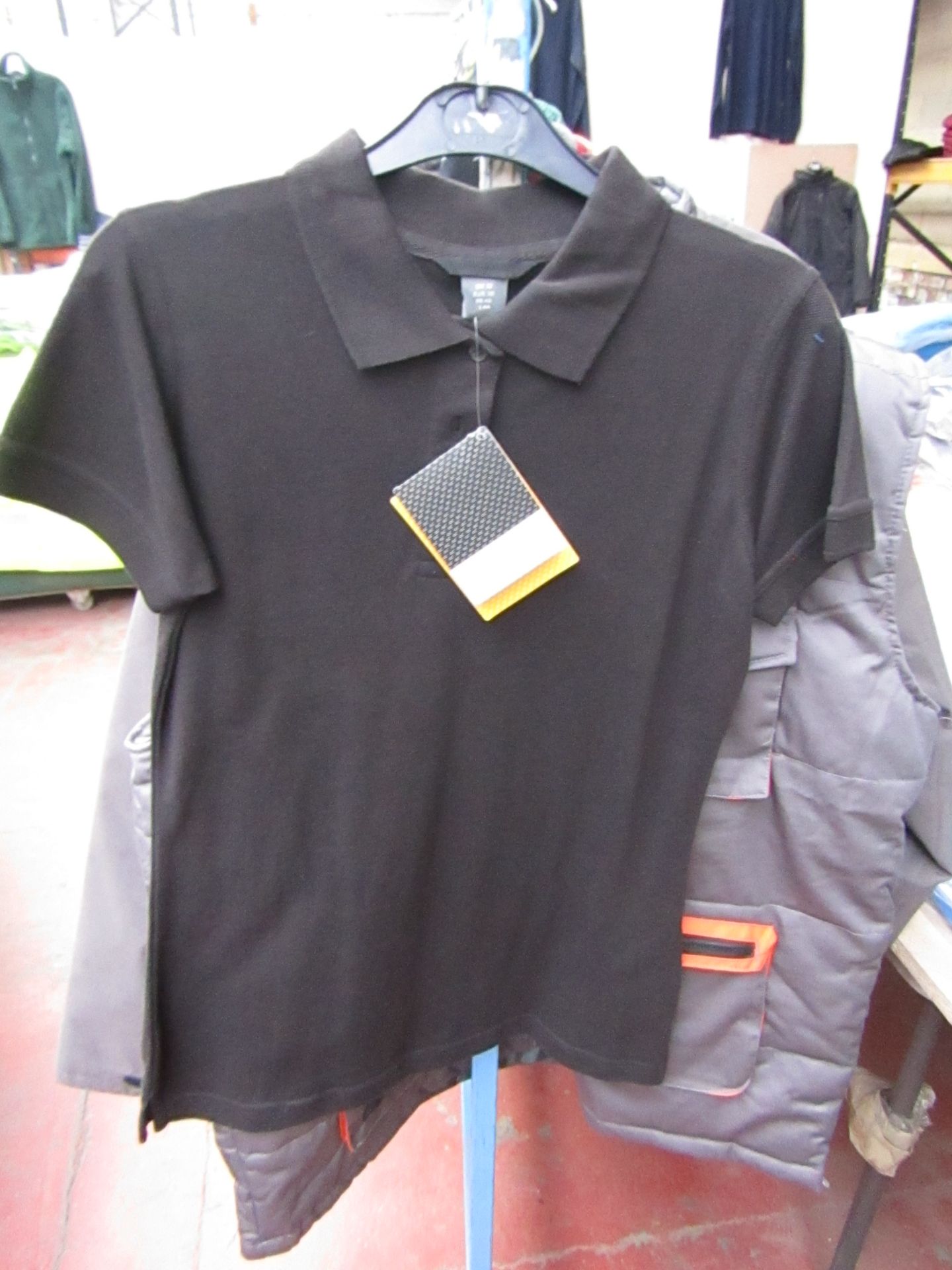 2x Ladies Regatta Black Polo Shirt, Size 16. New in Packaging