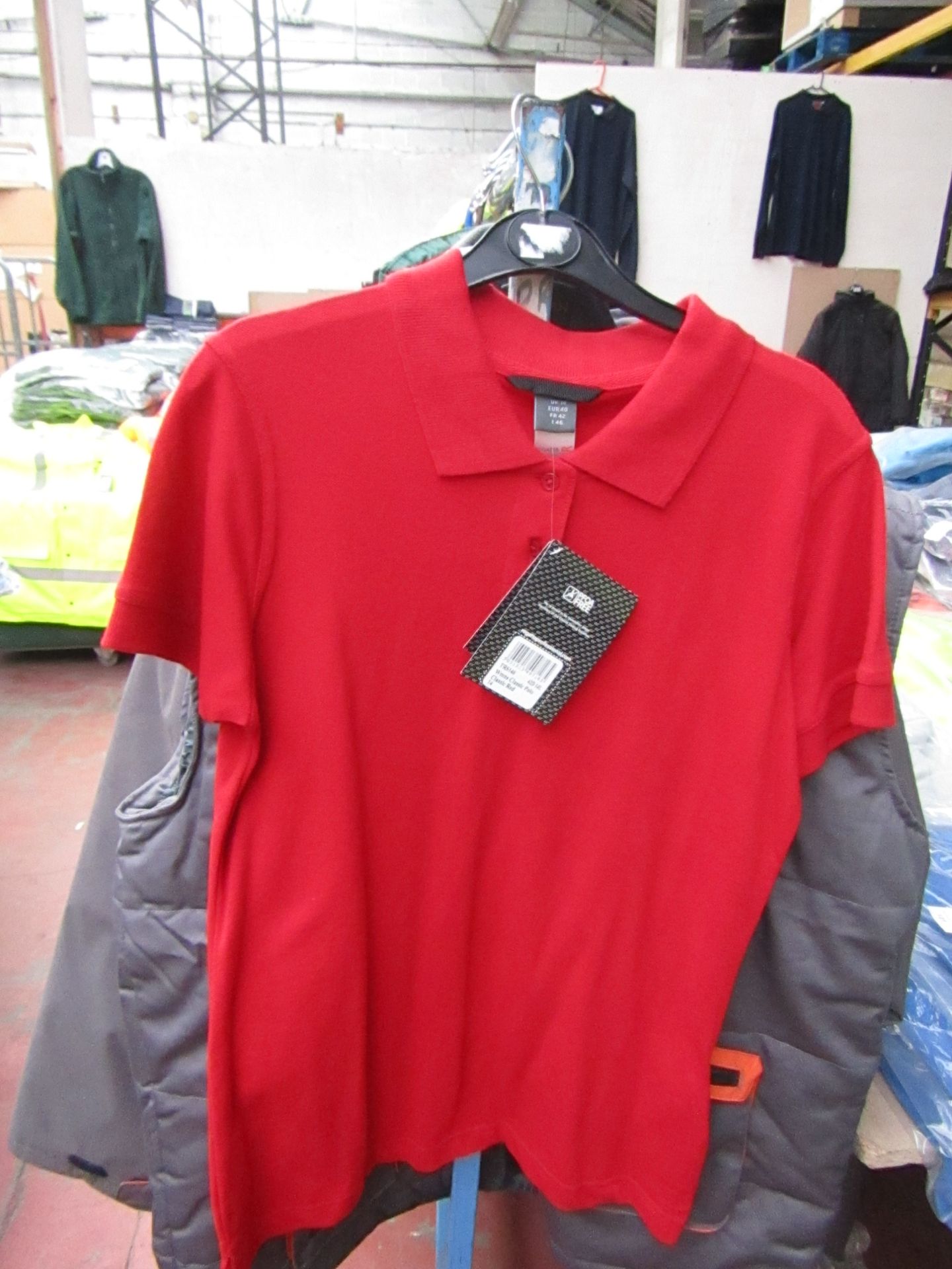 2x Ladies Regatta Red Polo Shirt, Size 8. New in Packaging