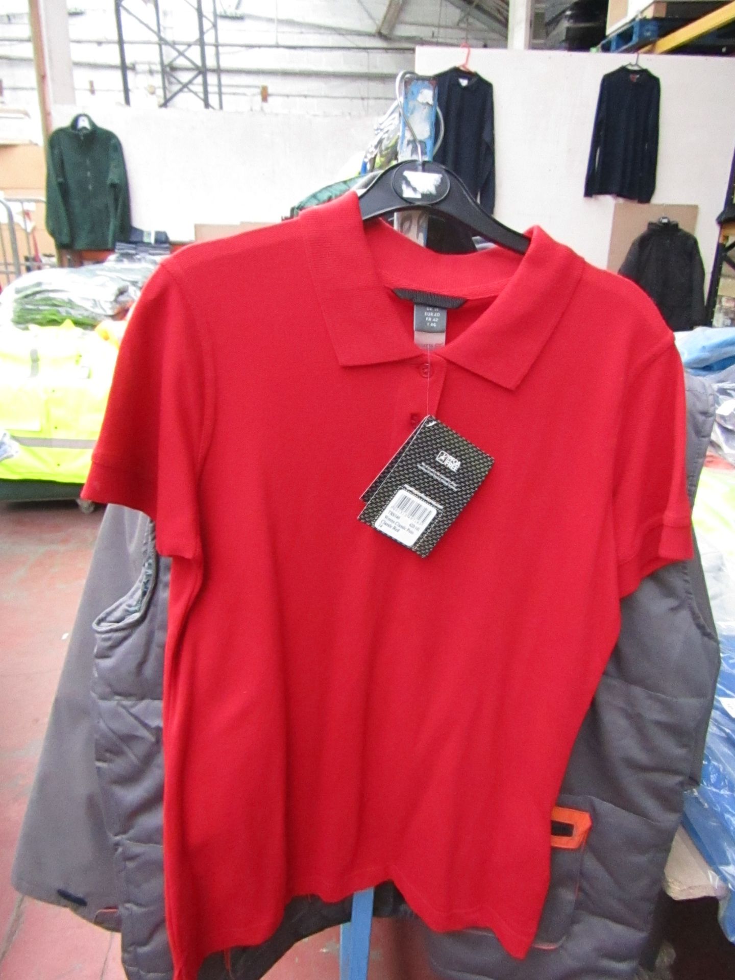 2x Ladies Regatta Red Polo Shirt, Size 10. New in Packaging