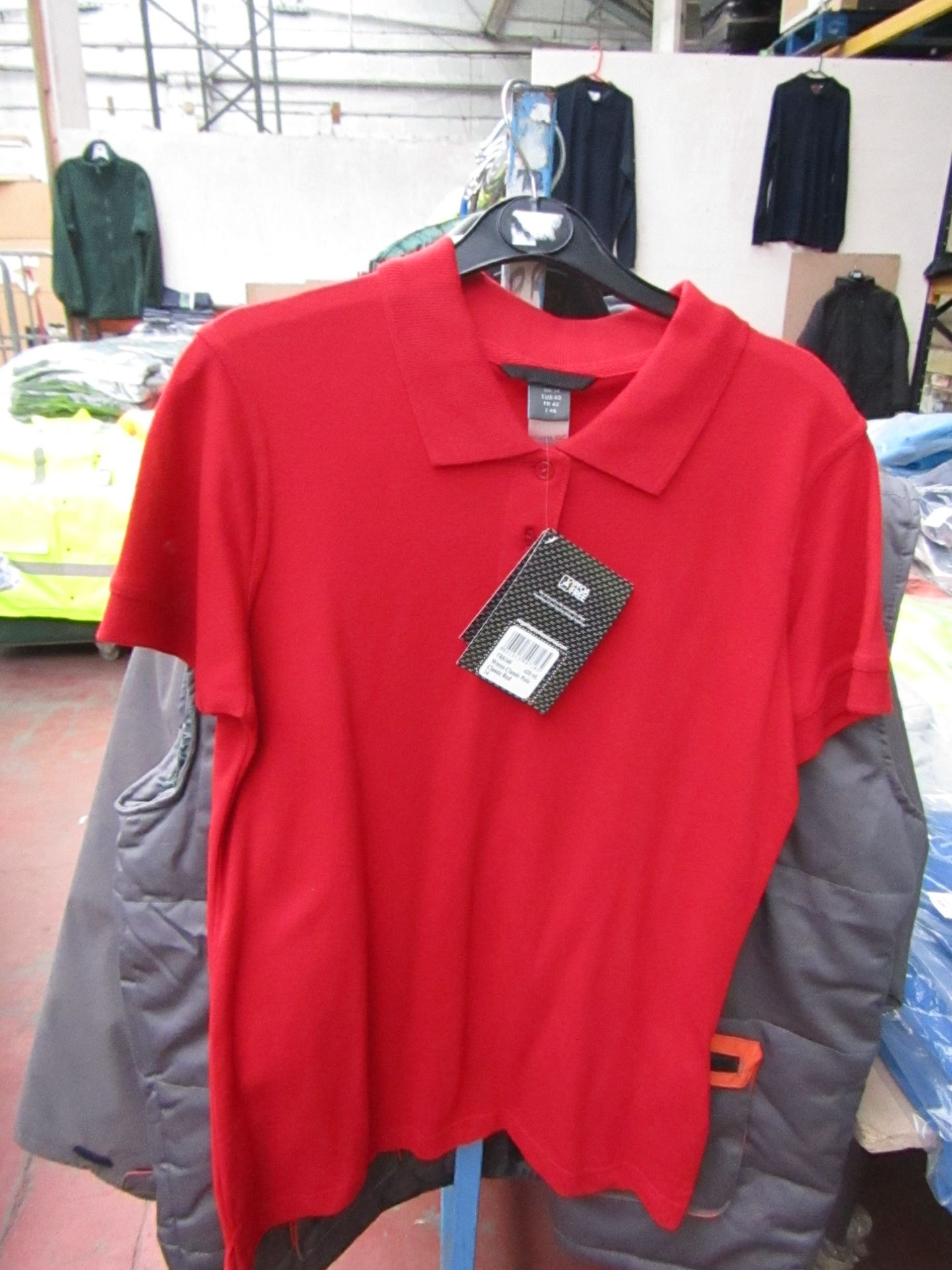 2x Ladies Regatta Red Polo Shirt, Size 10. New in Packaging