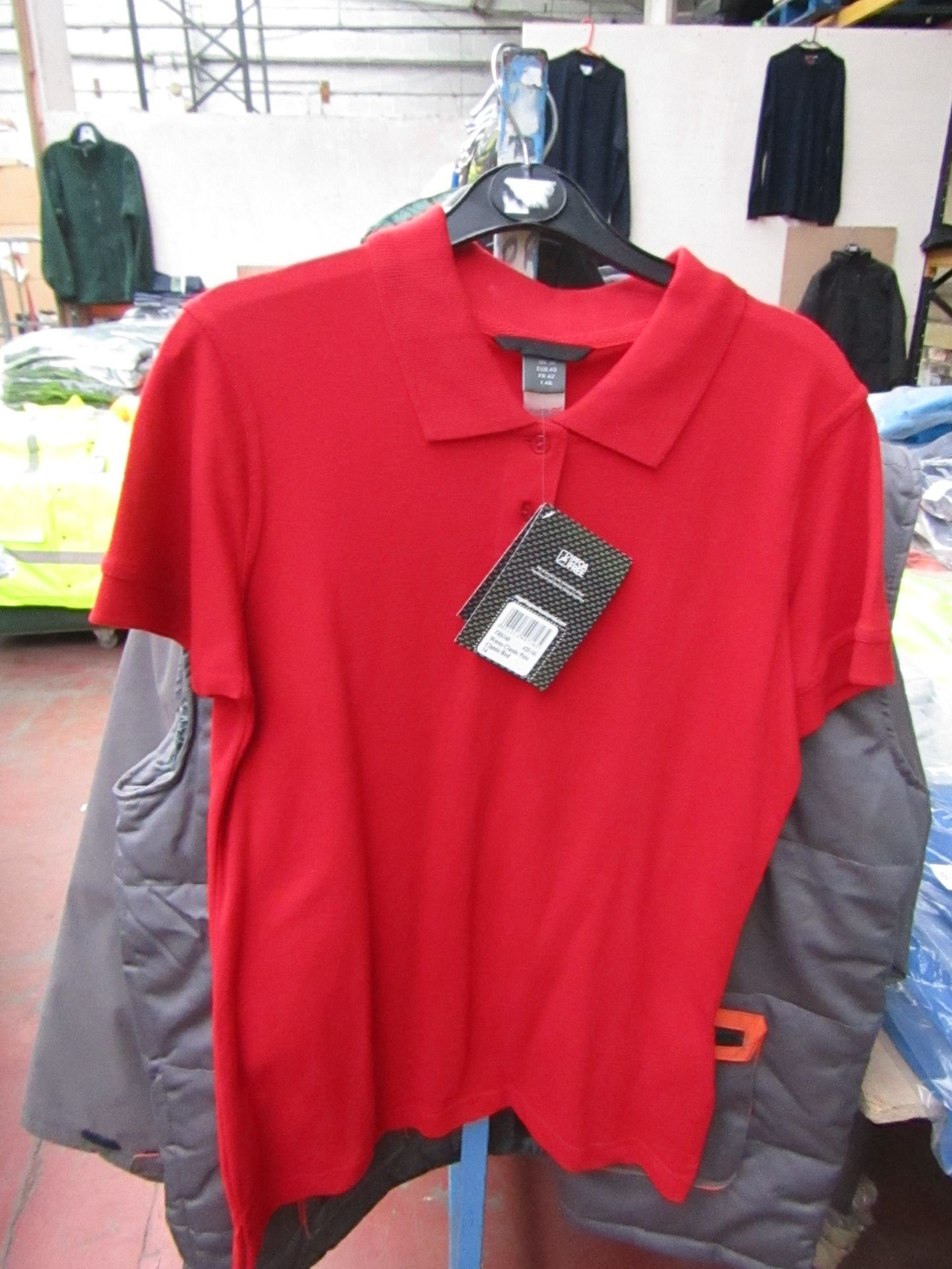 2x Ladies Regatta Red Polo Shirt, Size 14. New in Packaging