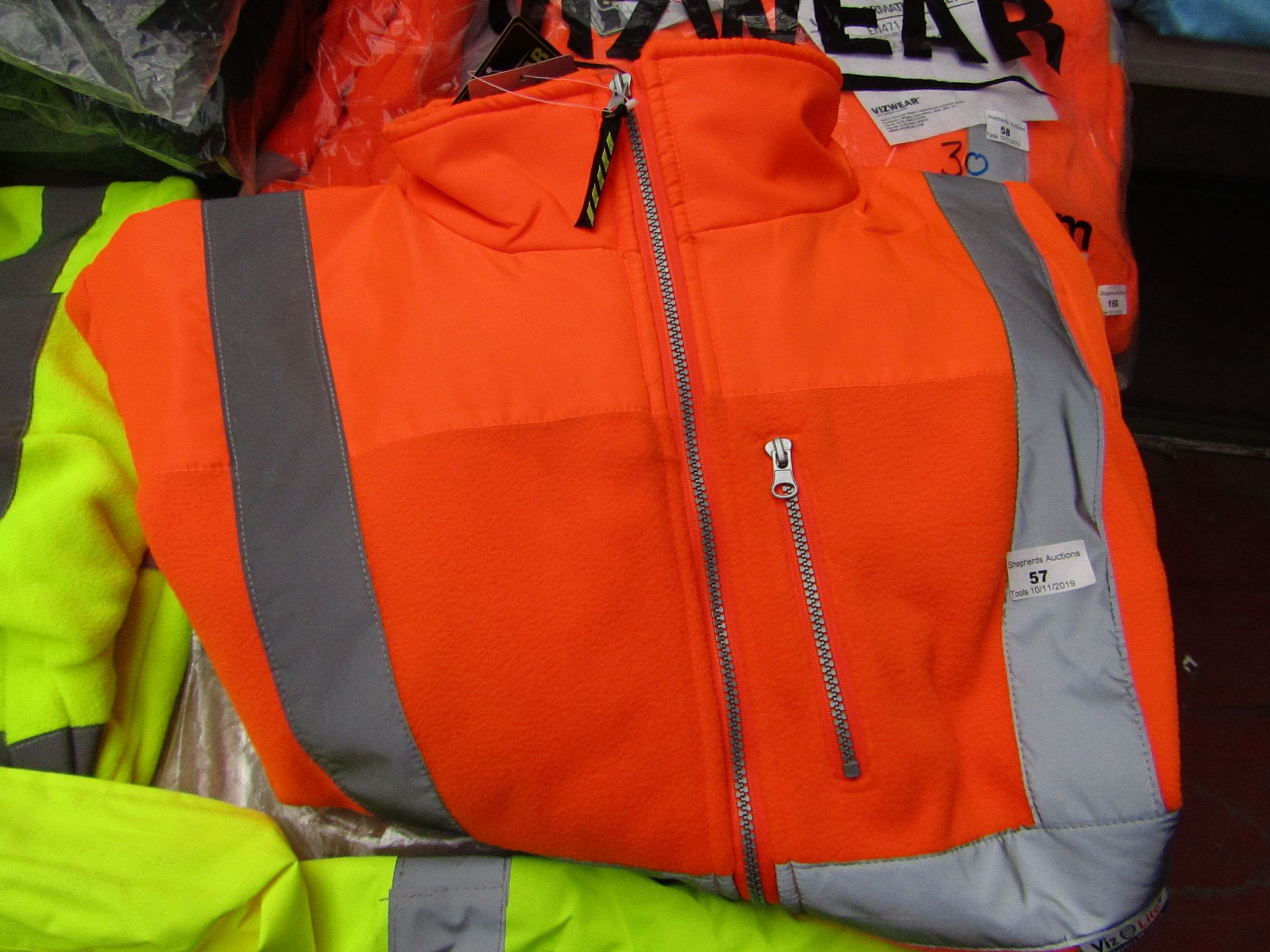 Viz wear Hi Viz Fleece Jacket, new Size, 3XL