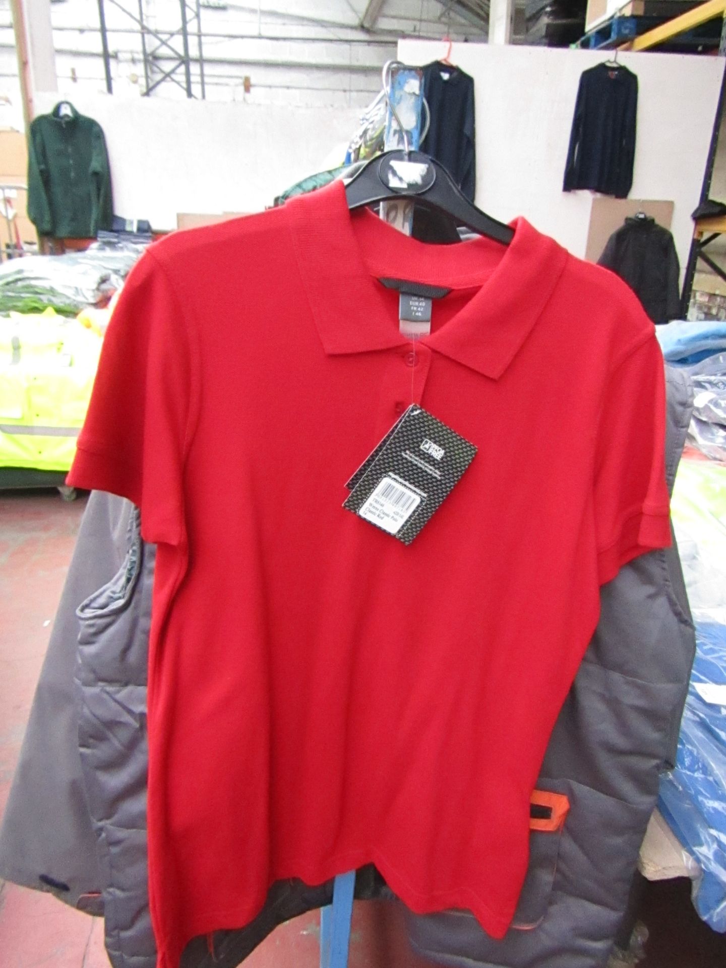 2x Ladies Regatta Red Polo Shirt, Size 8. New in Packaging