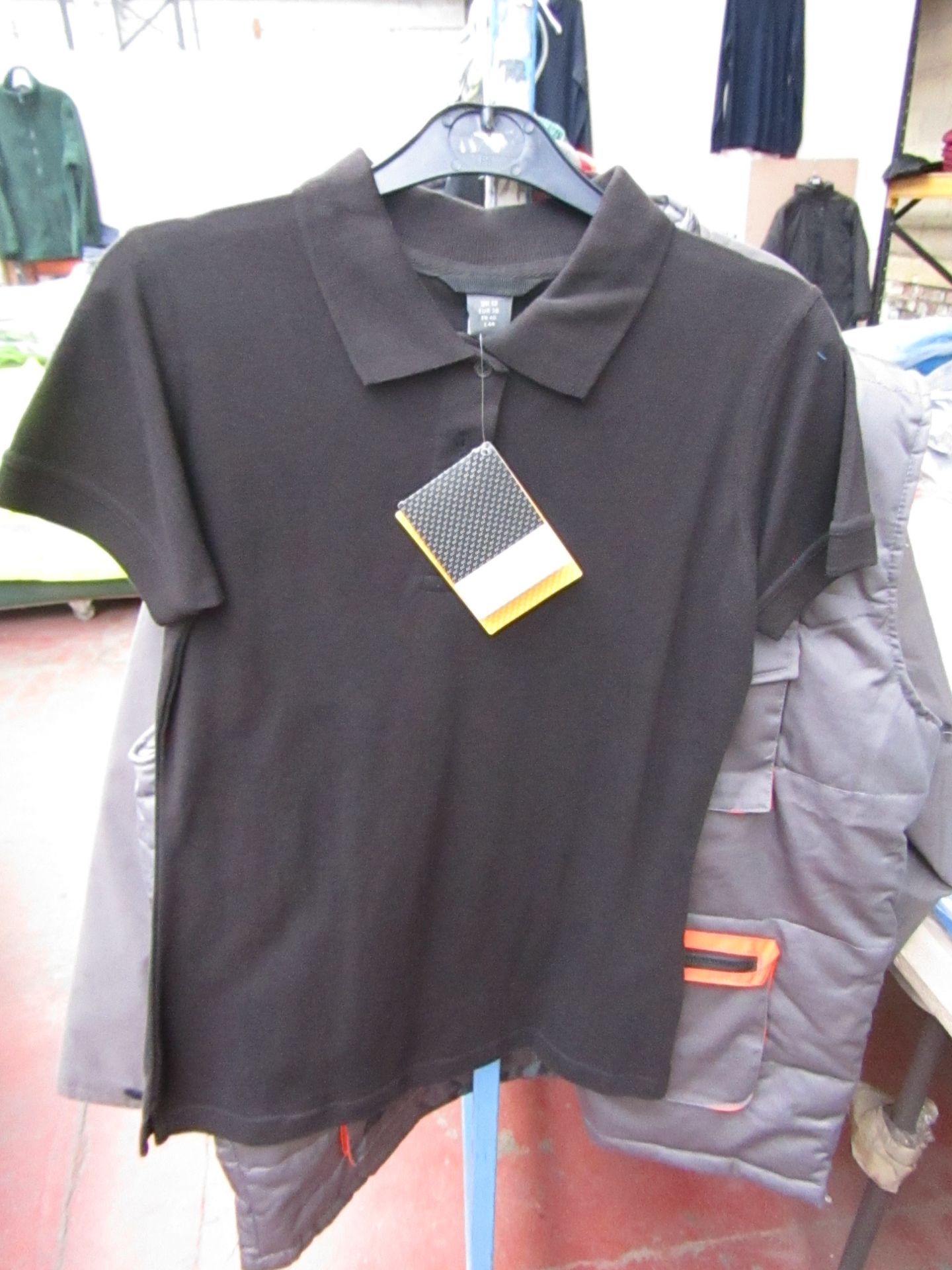 2x Ladies Regatta Black Polo Shirt, Size 12. New in Packaging