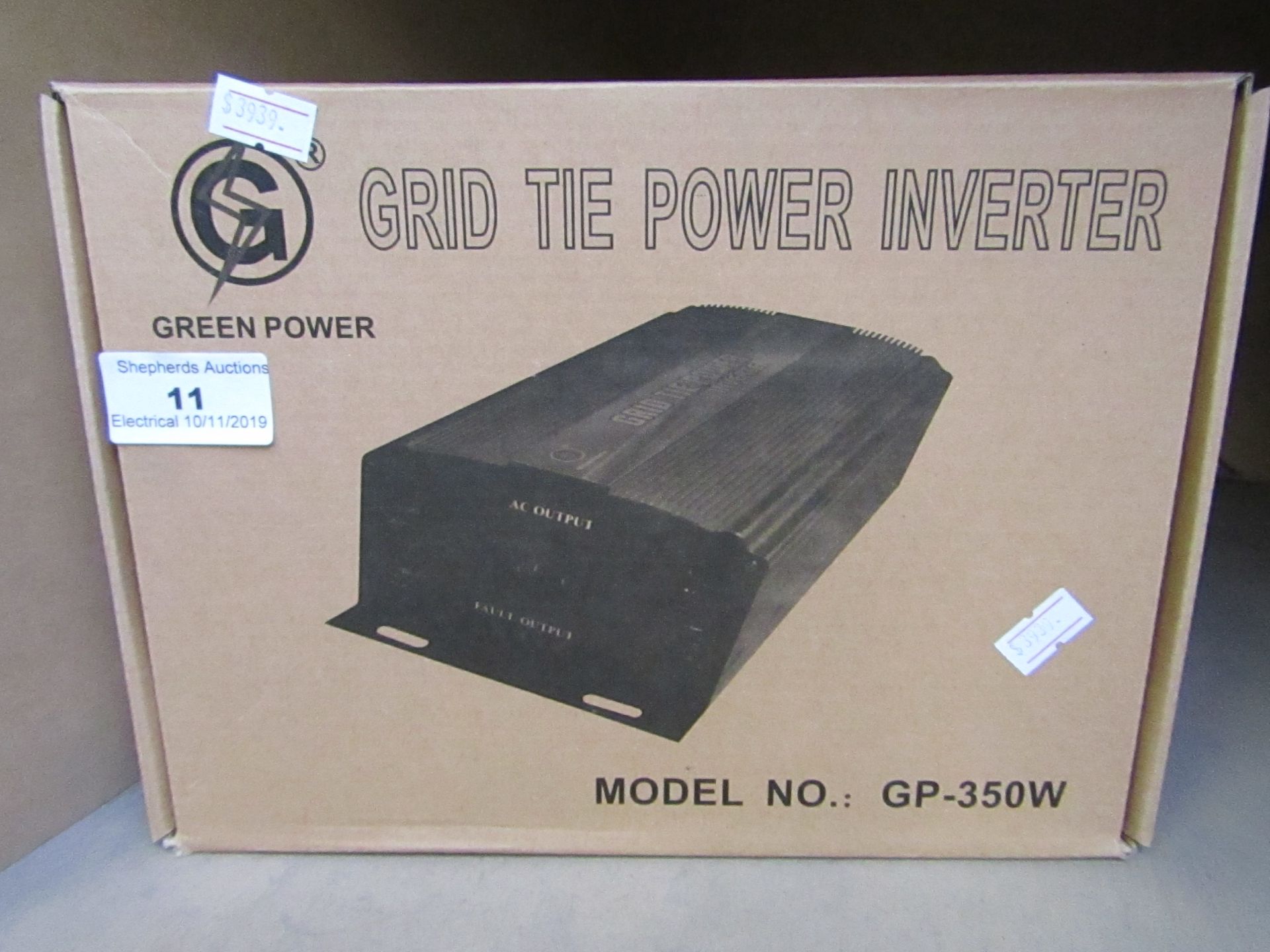 Green power - Grid tie power inverter, untested and boxed.