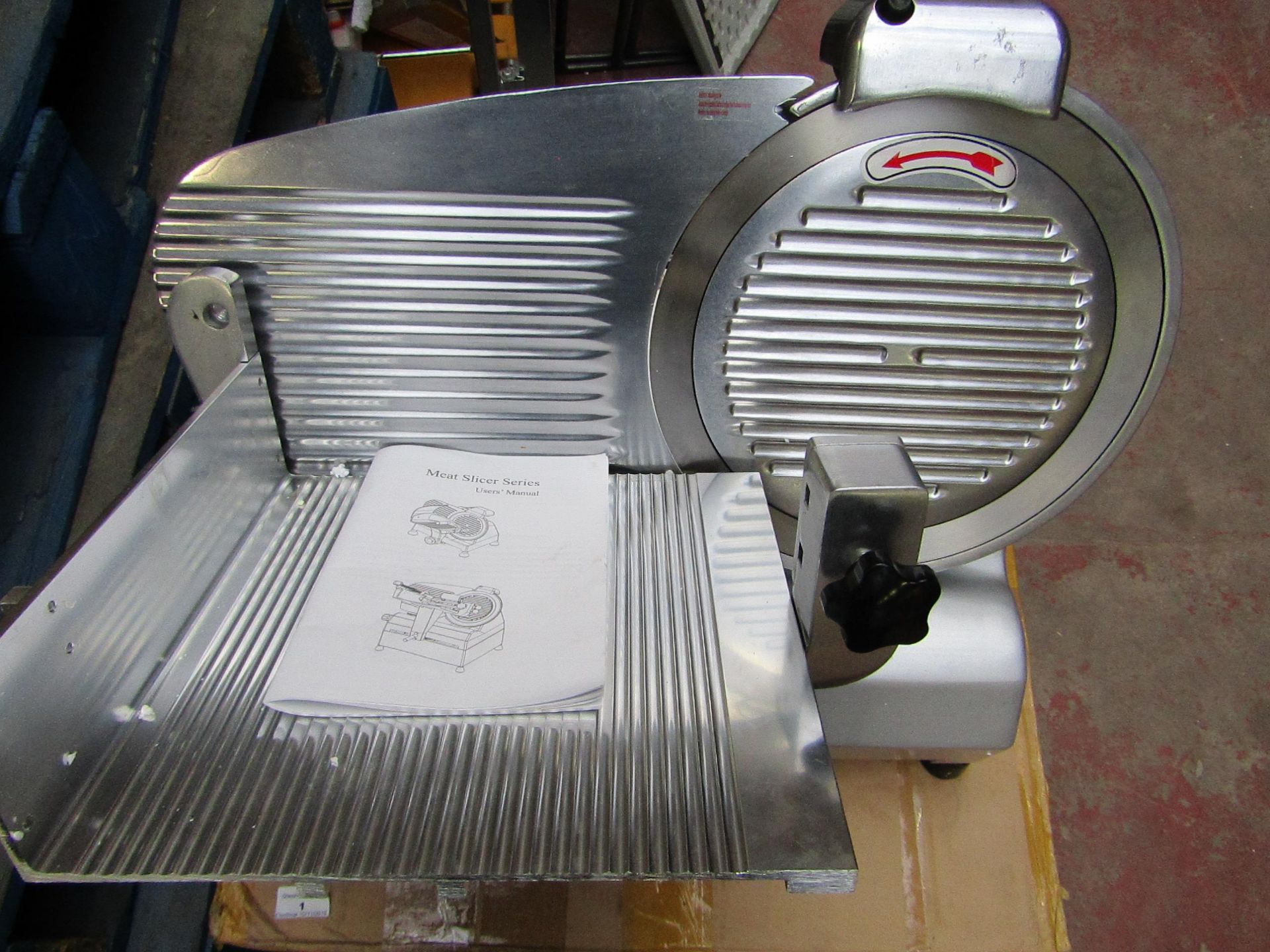 Commercial Meat slicer, untested and boxed. RRP Circa £250:00