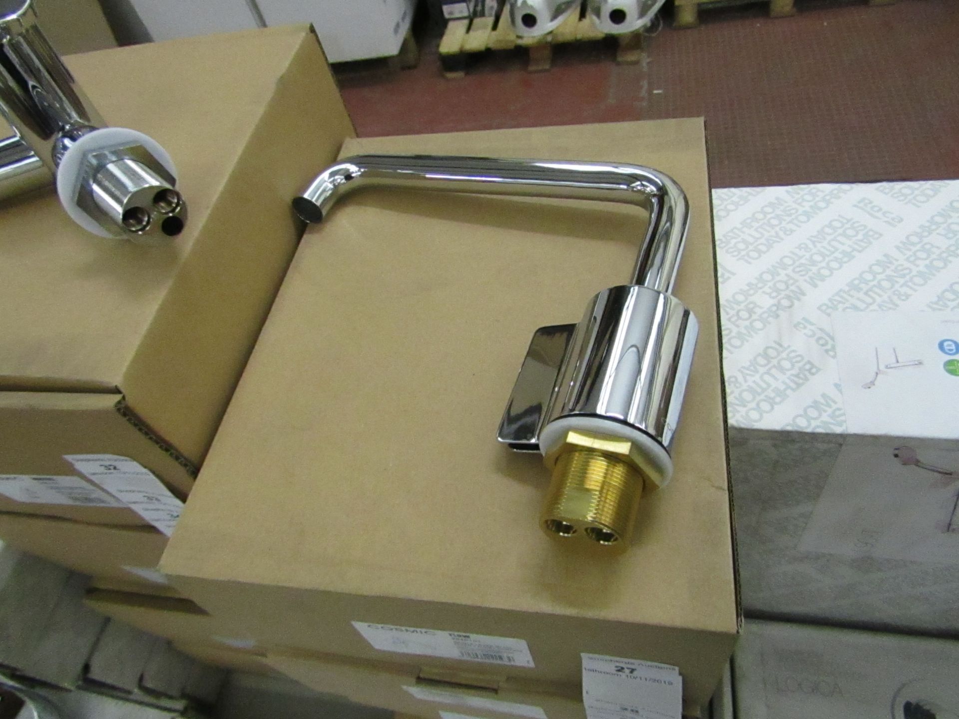 Cosmic Flow Single Lever Basin Mixer tap in chrome, unused nad boxed, RRP £300 - Image 2 of 2