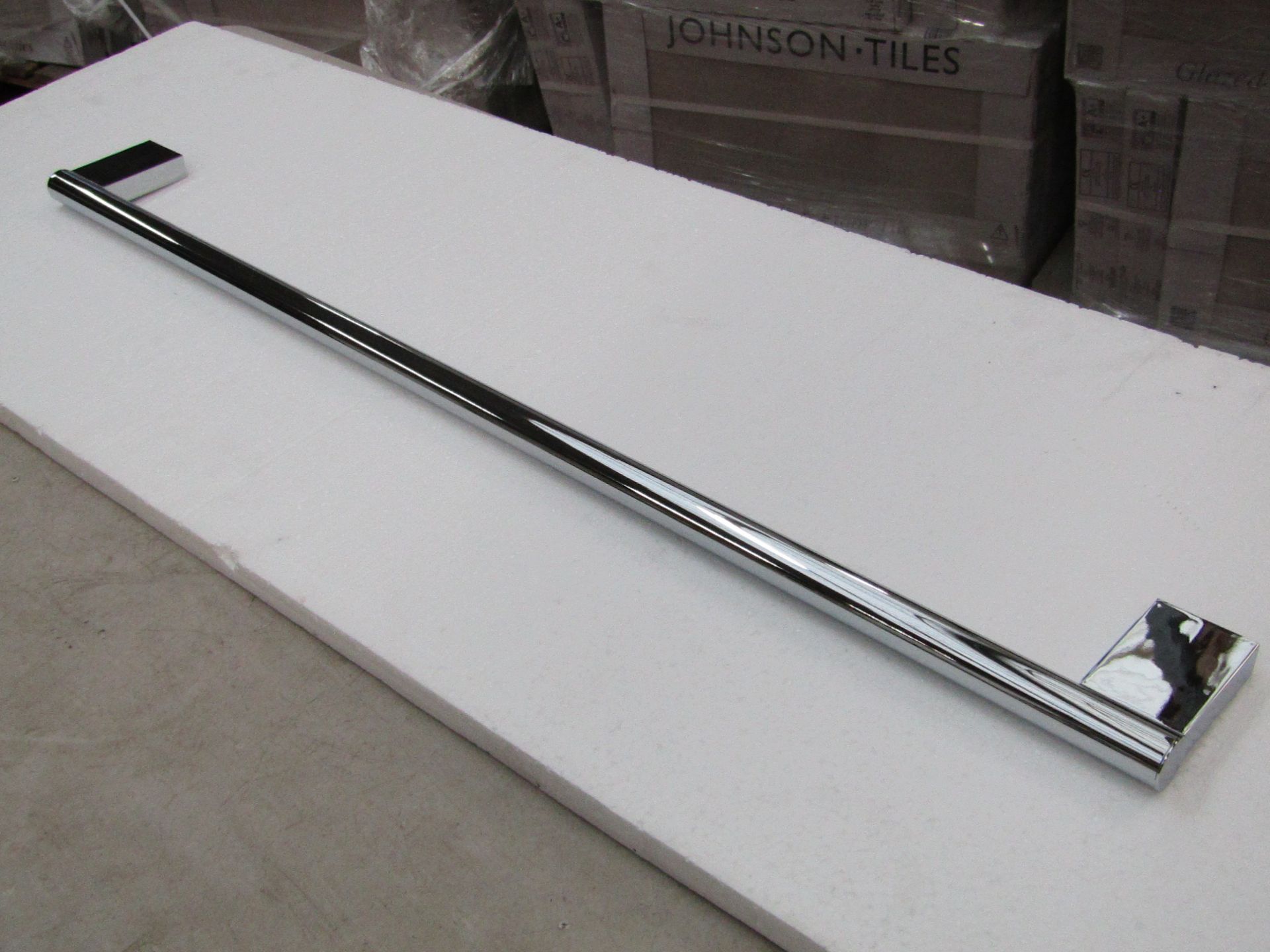 Cosmic Project 80cm Chrome towel rail, new and boxed