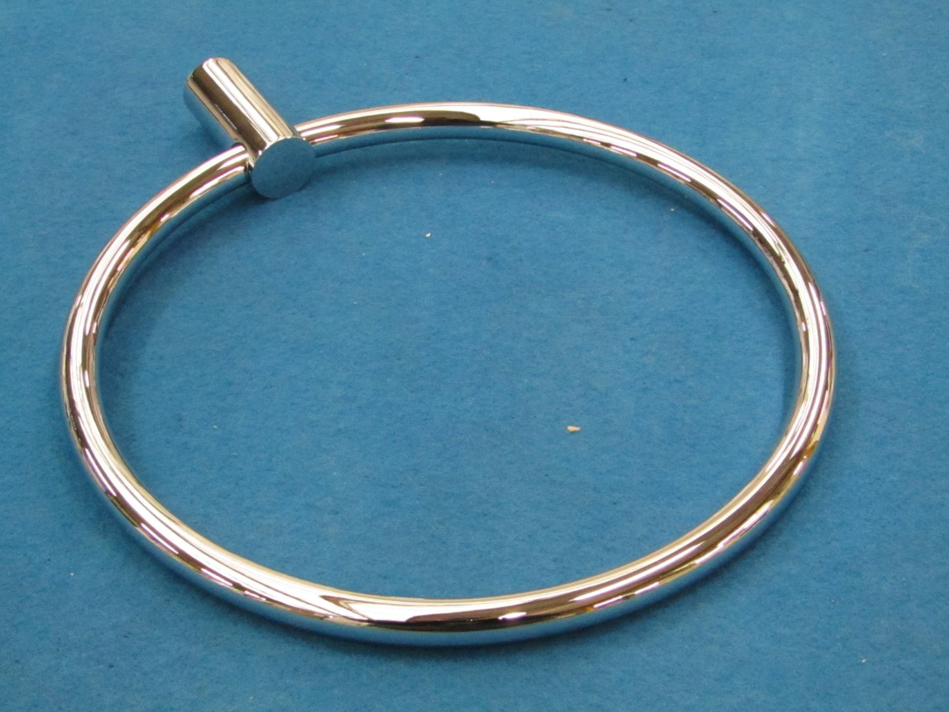 Cosmic Minimalism Chrome towel ring, new and boxed
