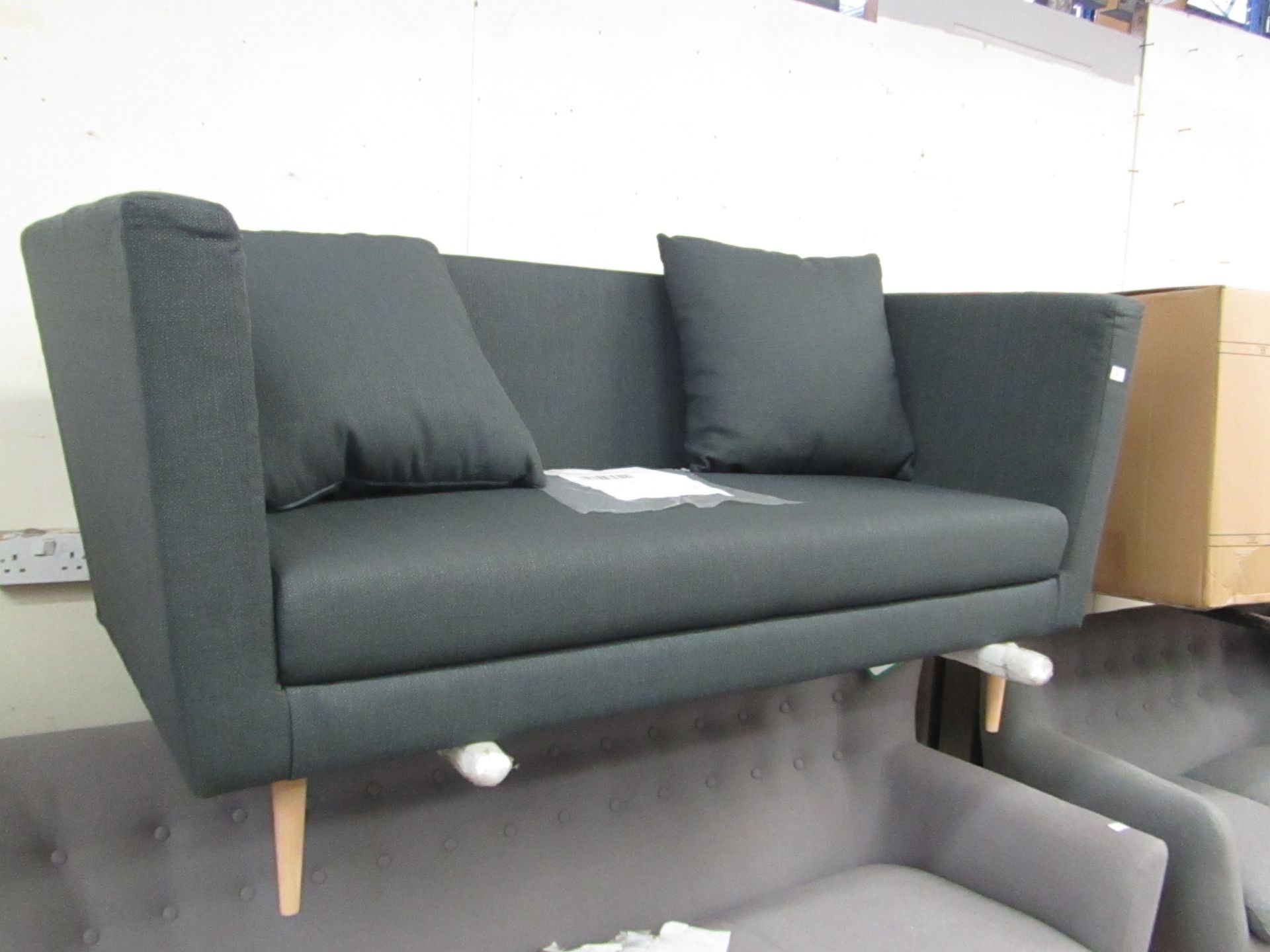 Swoon Valentine 2 seater Weave Quartz Light sofa, RRP £599