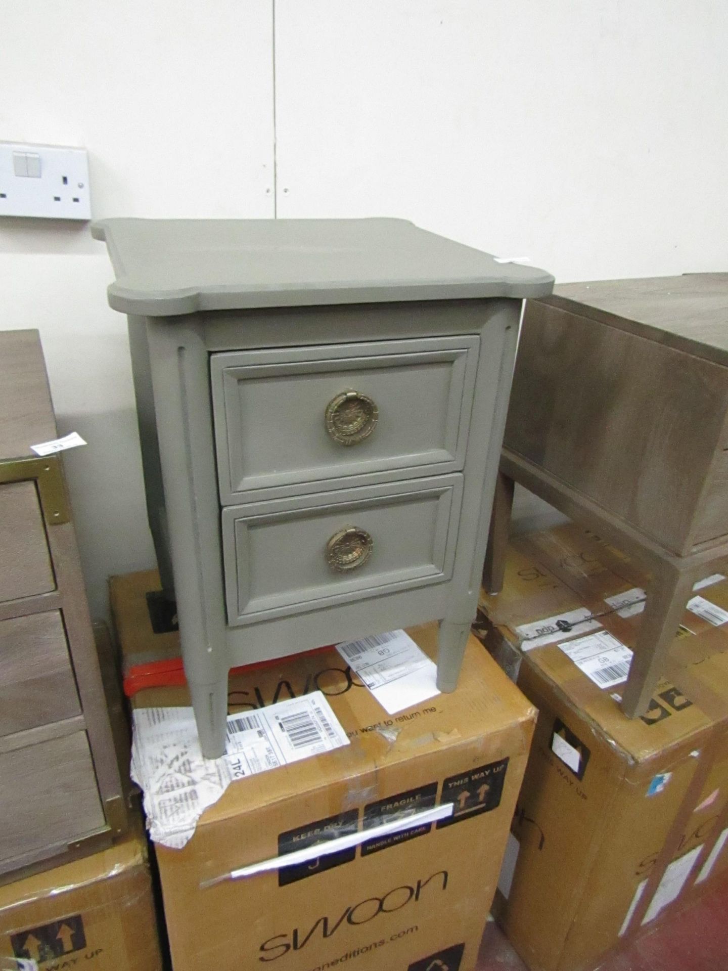 Swoon Dawson Bedside cabinet, boxed, RRP £249, please read lot 0 before bidding