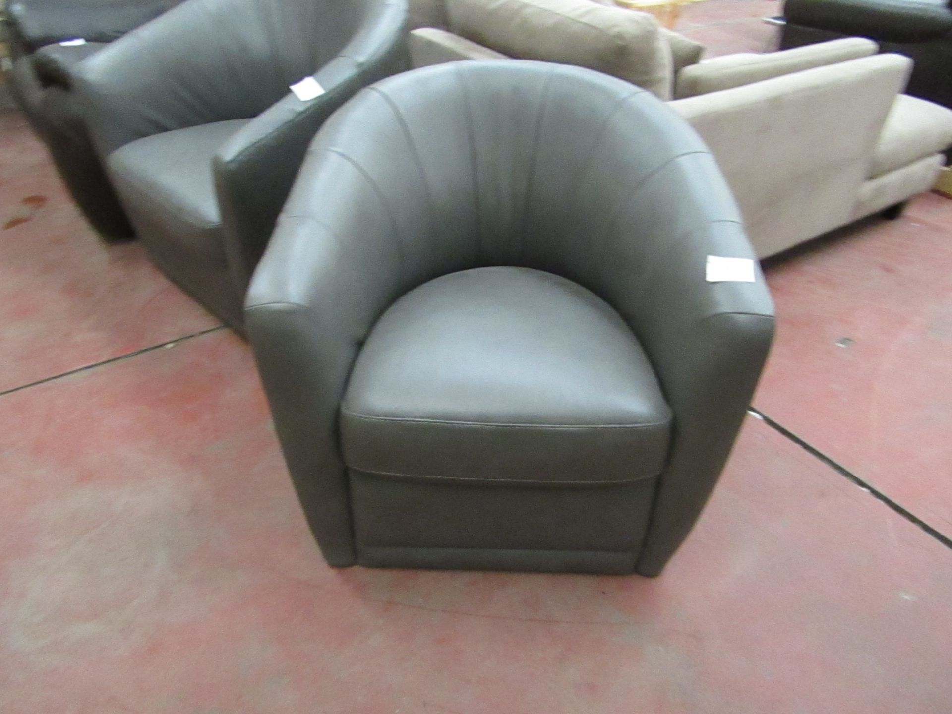 Natuzzi armchair, missing rotating part.