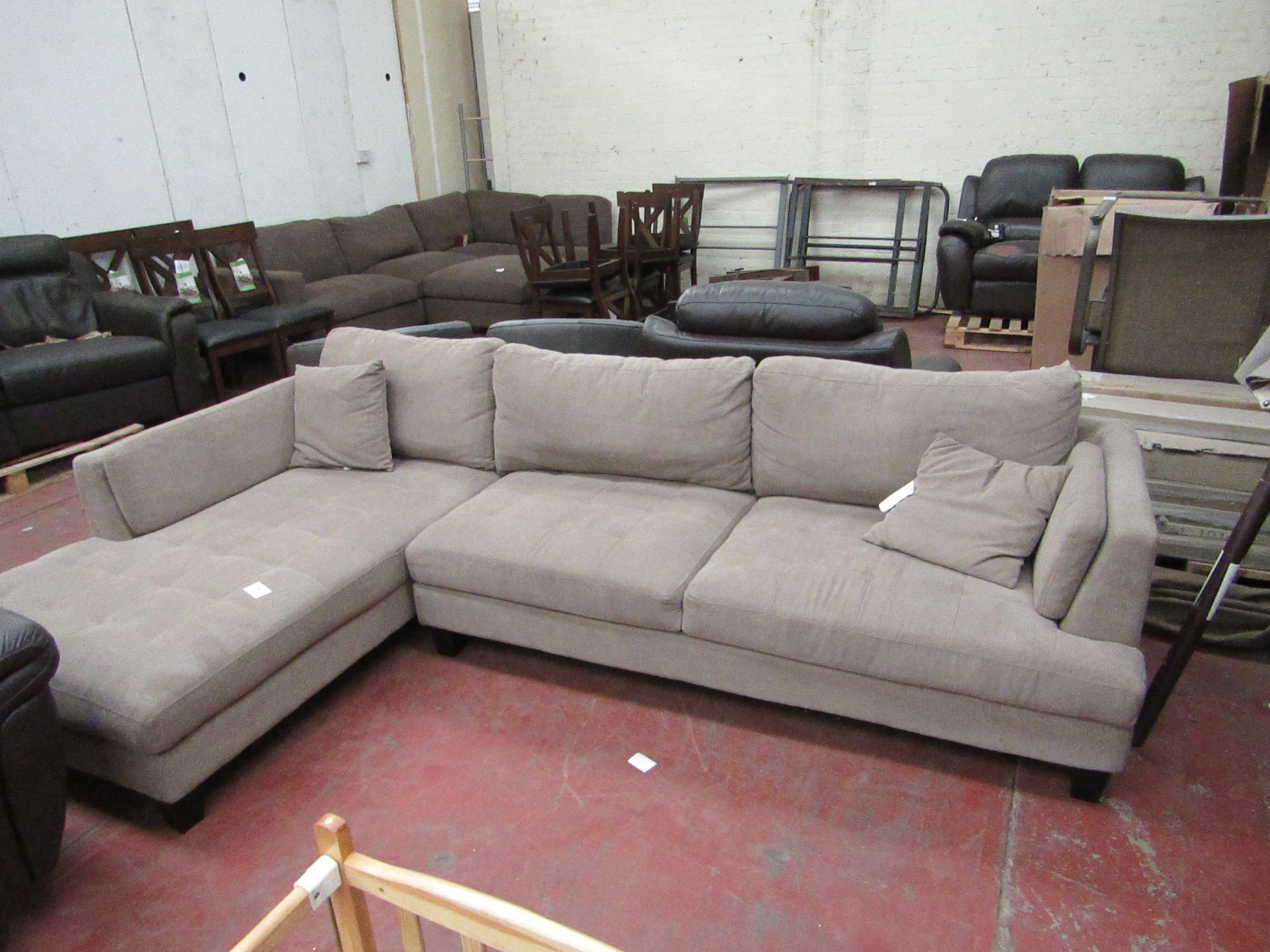 Costco Oatmeal 2 section L Shaped Sofa, RRP £1299