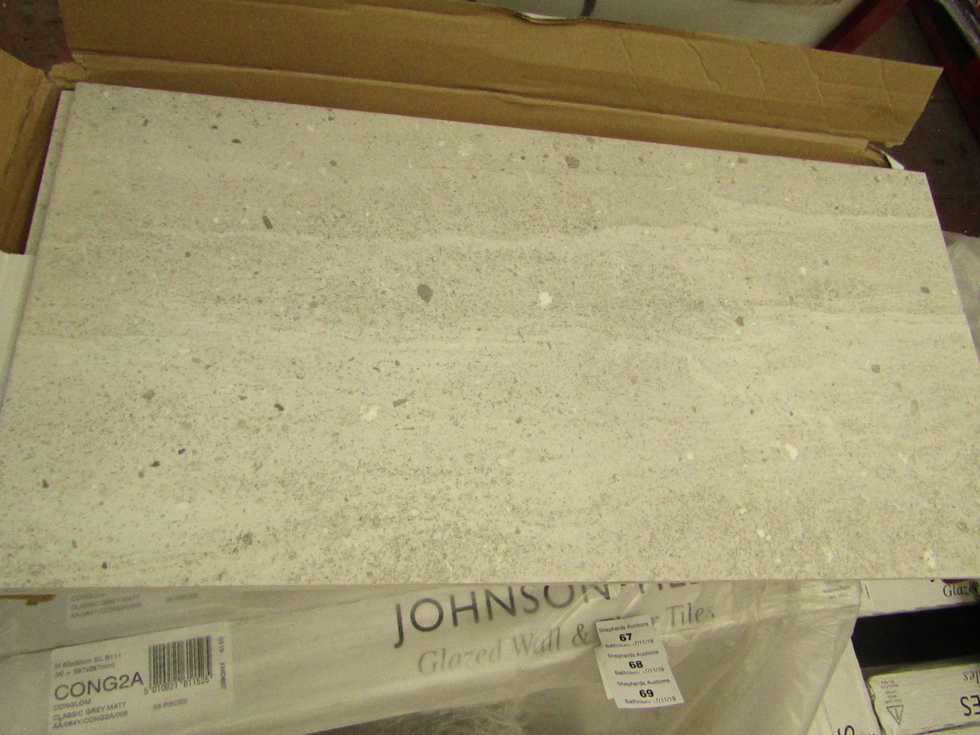 10x Packs of 5 Conglomerates Matt 300x600 wall and Floor Tiles By Johnsons, New, the RRP per pack is