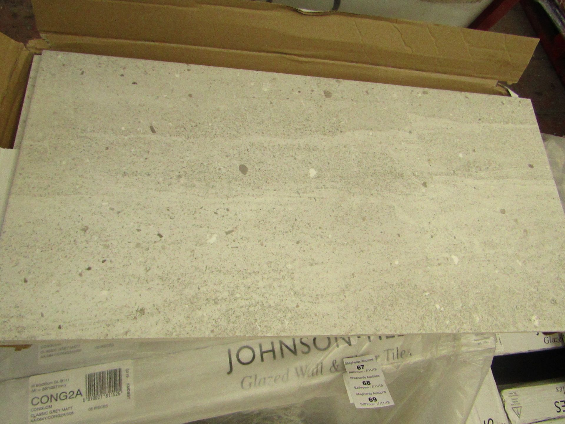 10x Packs of 5 Conglomerates Matt 300x600 wall and Floor Tiles By Johnsons, New, the RRP per pack is