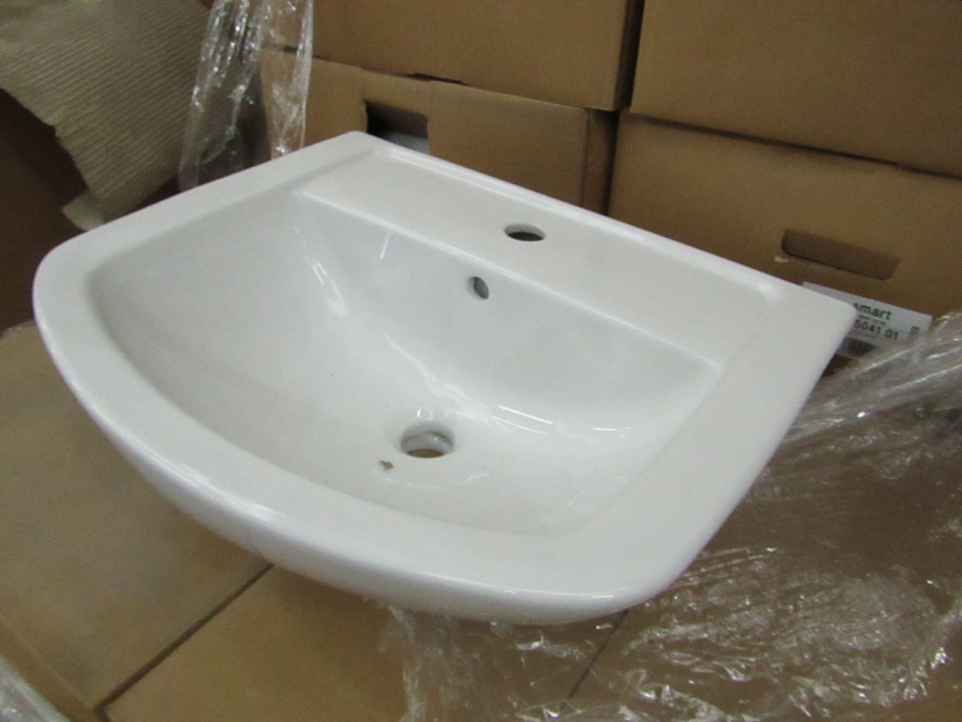 Gala Smart 550mm 1 tap hole sink, new and Boxed