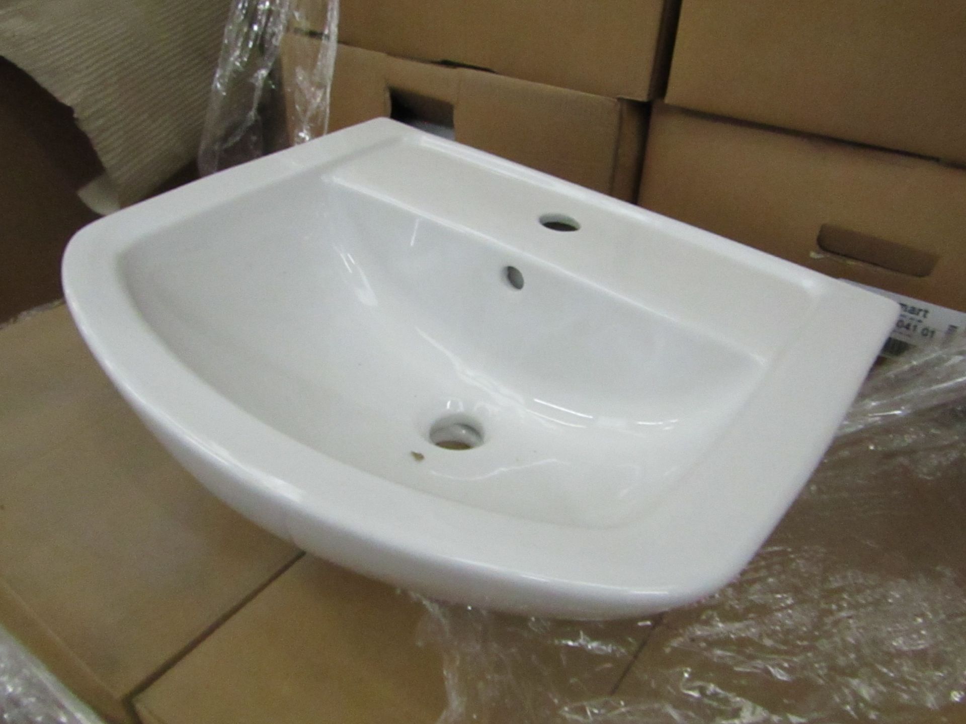 Gala Smart 550mm 1 tap hole sink, new and Boxed