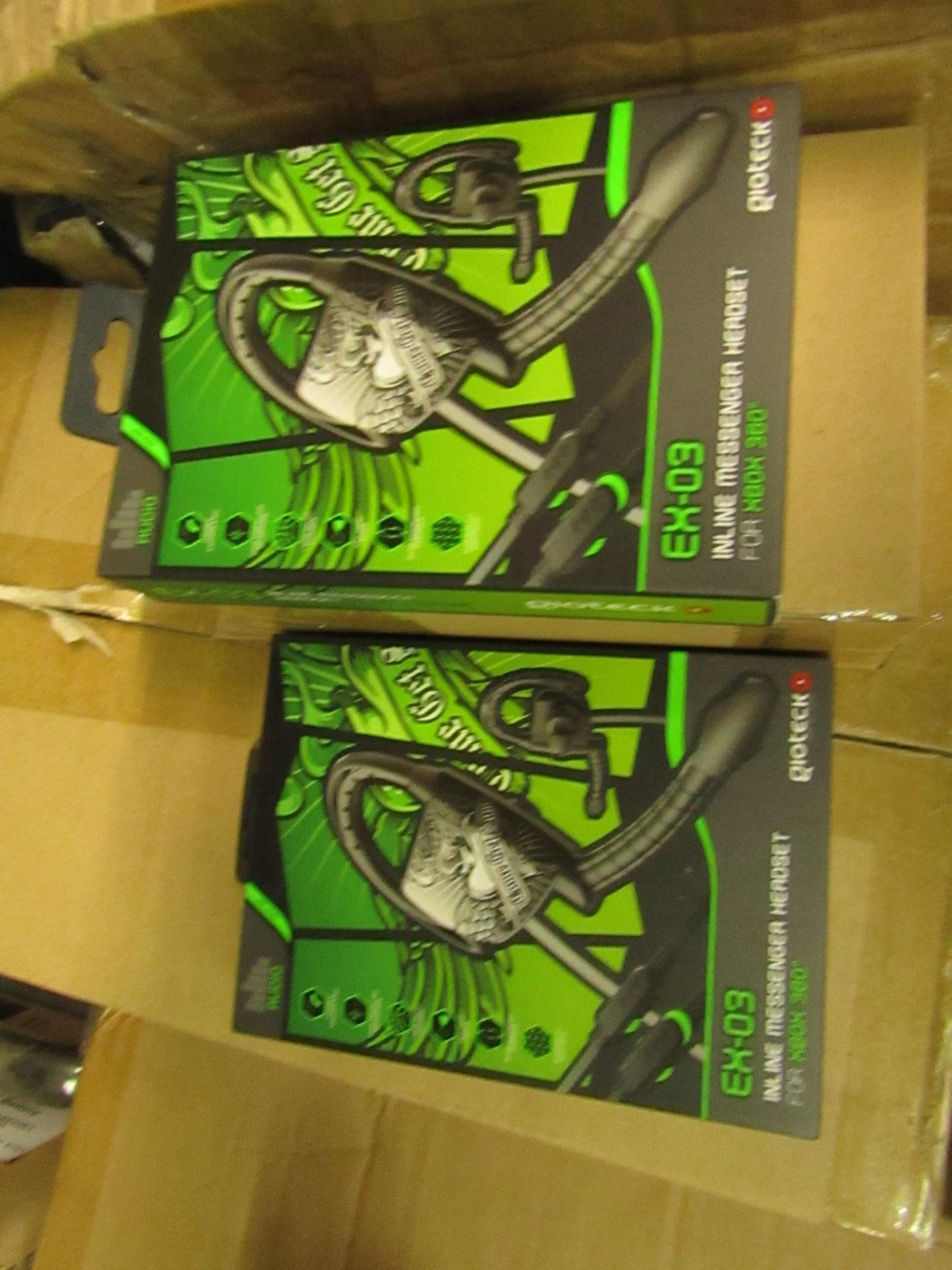 2 x Gioteck EX-03 Inline Messenger Headset for Xbox 360. new & packaged