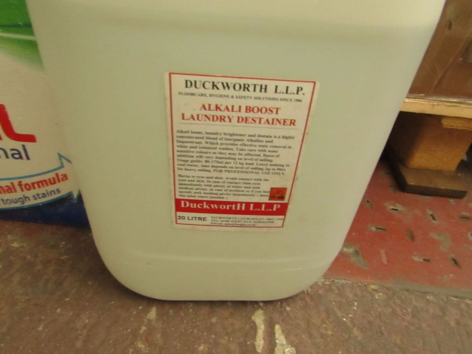 Duckworth Alkali Boost Laundry Destainer. 20 Litre tub.