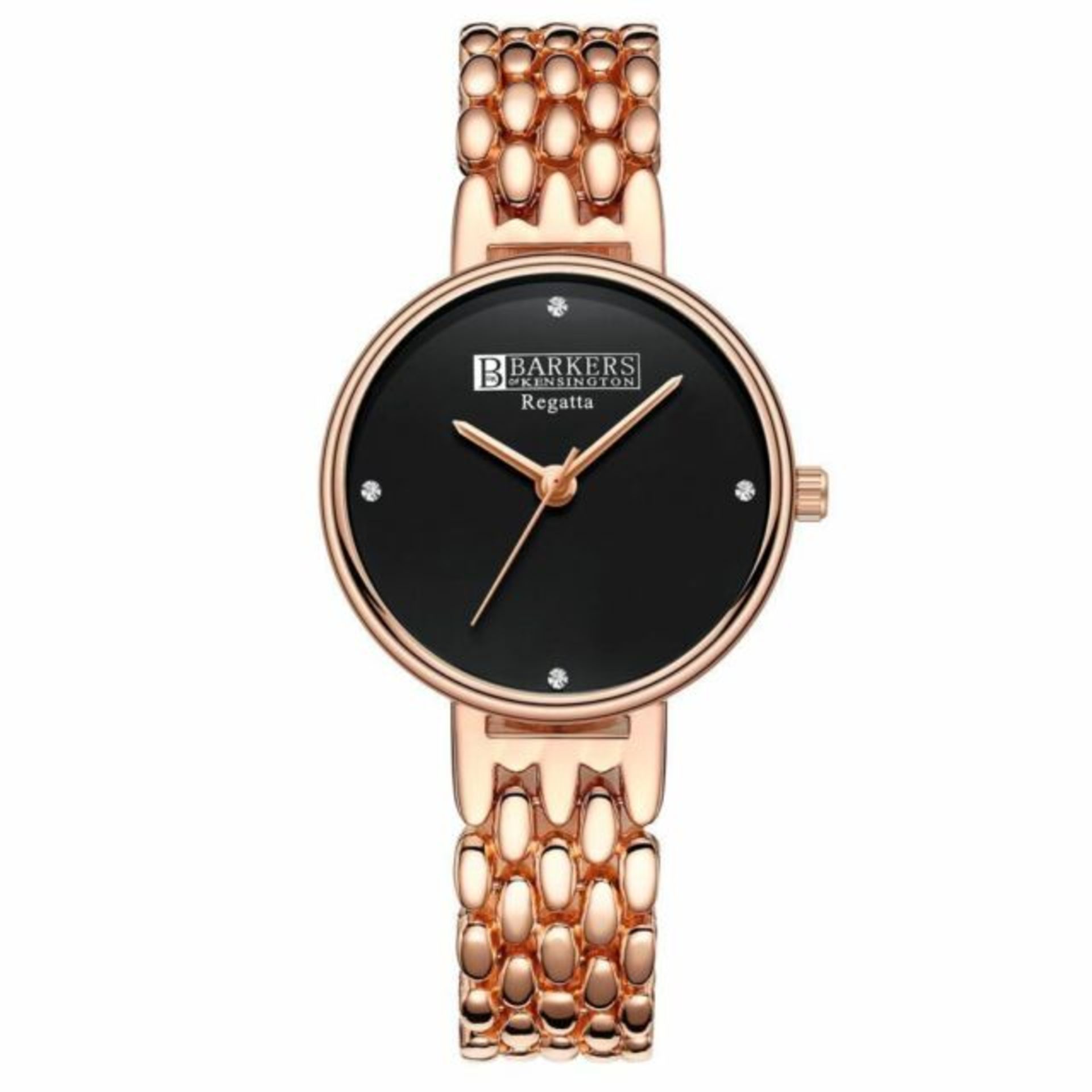 Barkers of Kensington Regatta Black Face with Crystals Women's stylish Watch, new and boxed. - Image 4 of 4
