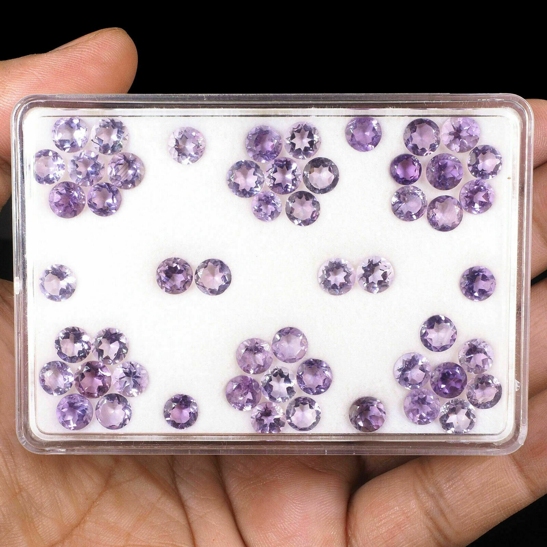 Natural Brazilian Amethyst 40.25 carat 53 pieces, WOW this truly is an amazing collection of natural