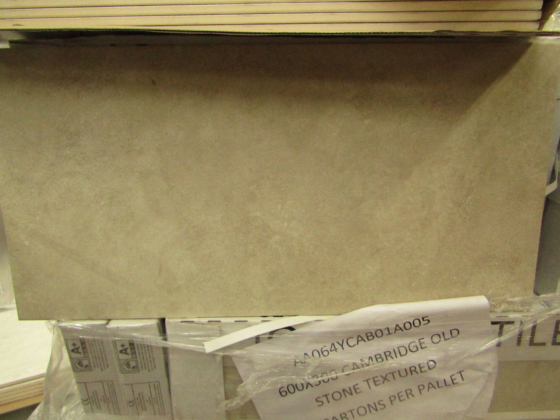 10x Packs of 5 Cambridge Old Stone textured 300x600 wall and Floor Tiles By Johnsons, New, the RRP