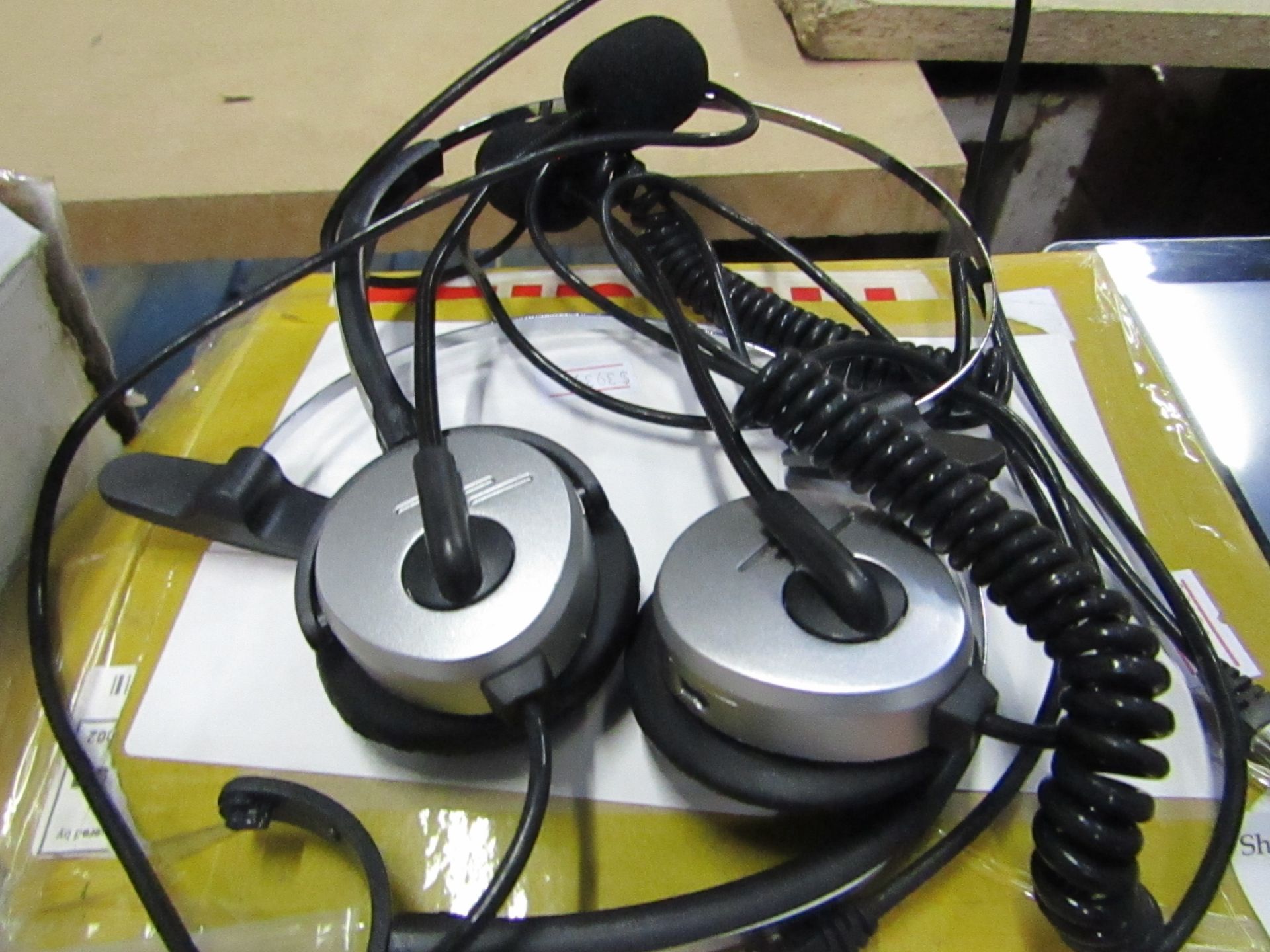 Office headset, untested and boxed.