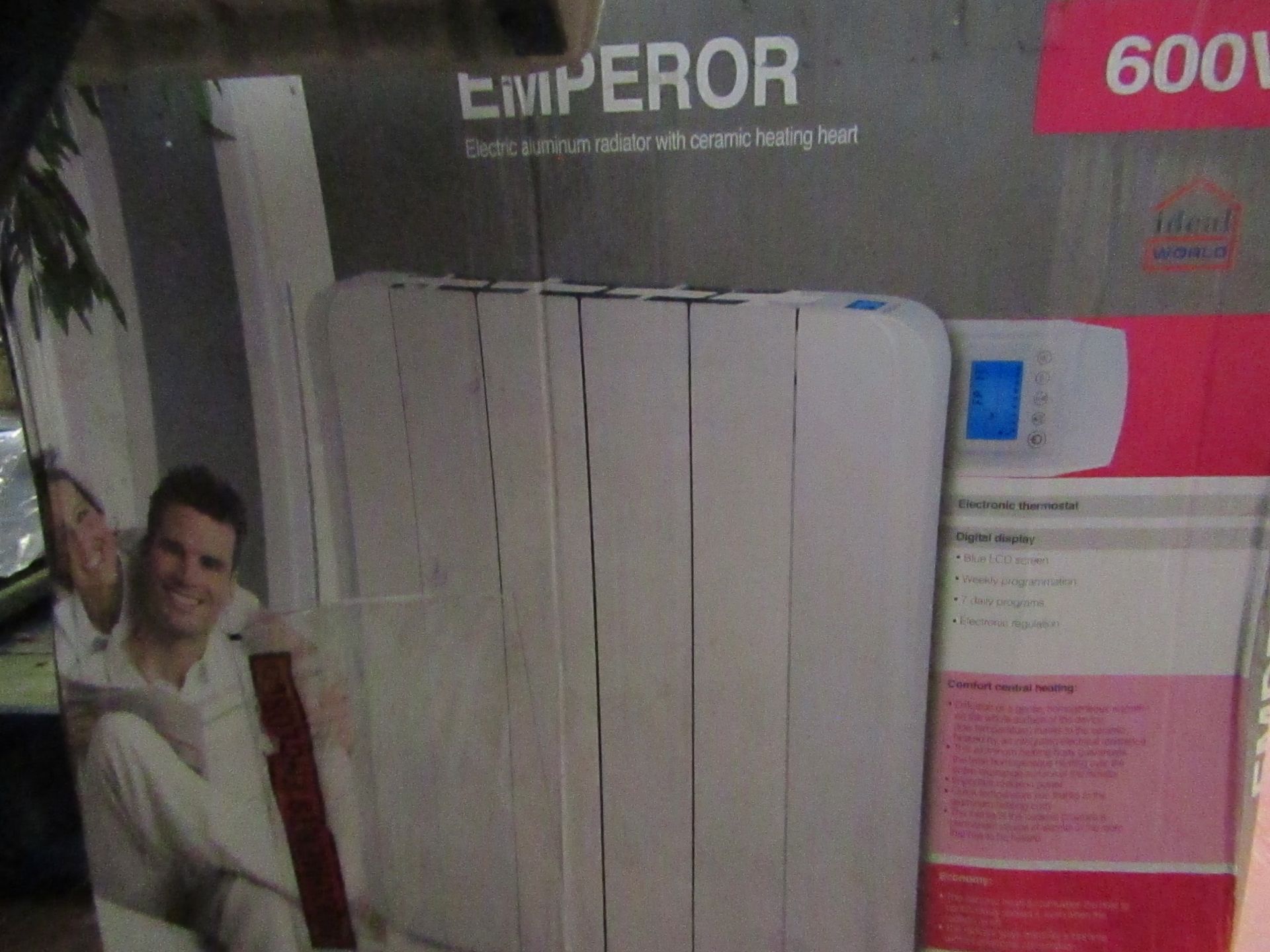 Emperor 600W Electric Radiator boxed unchecked