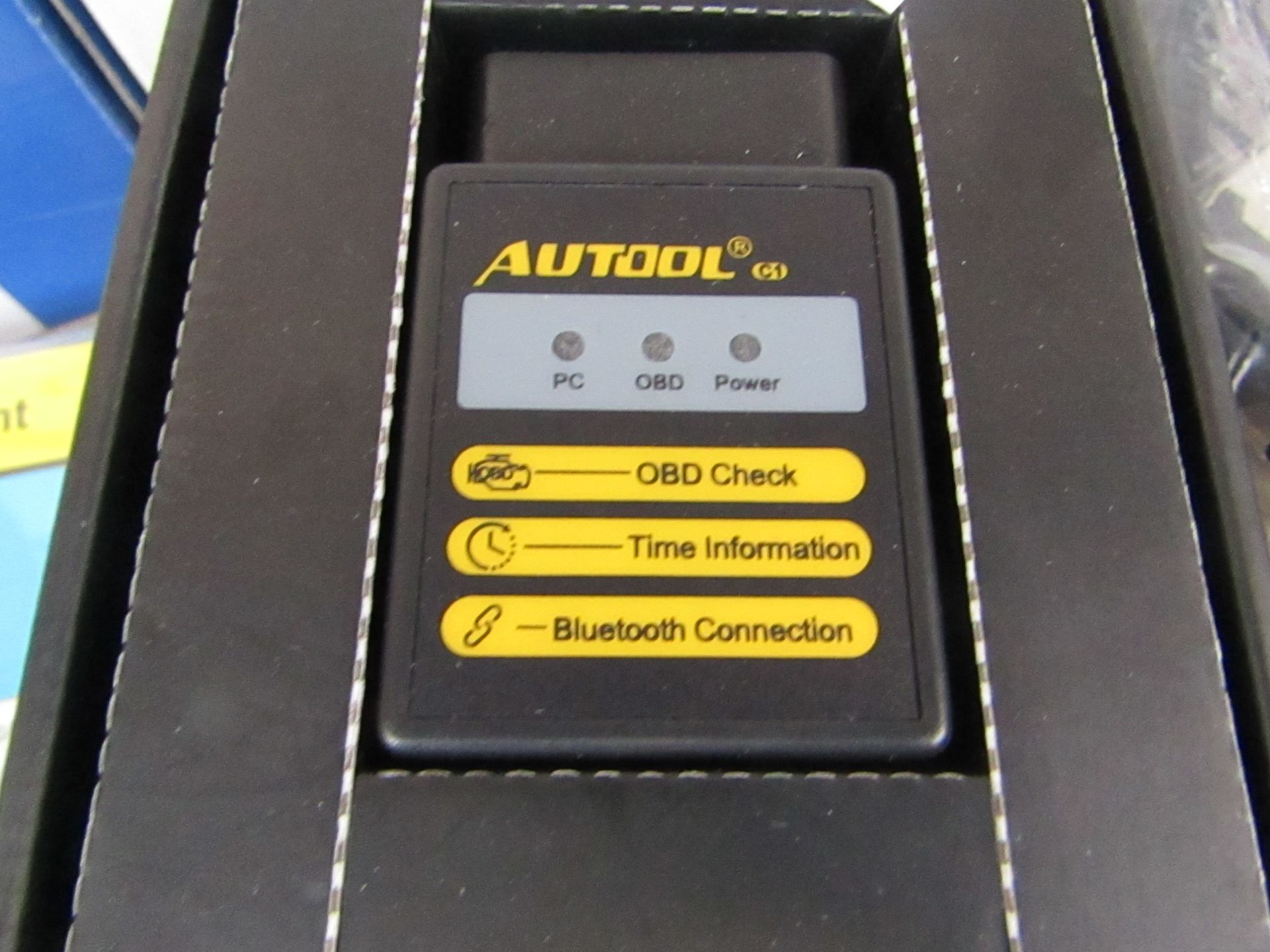 Autotool OBD Scanner, works via Bluetooth onto a app to read fault codes etc, new and boxed