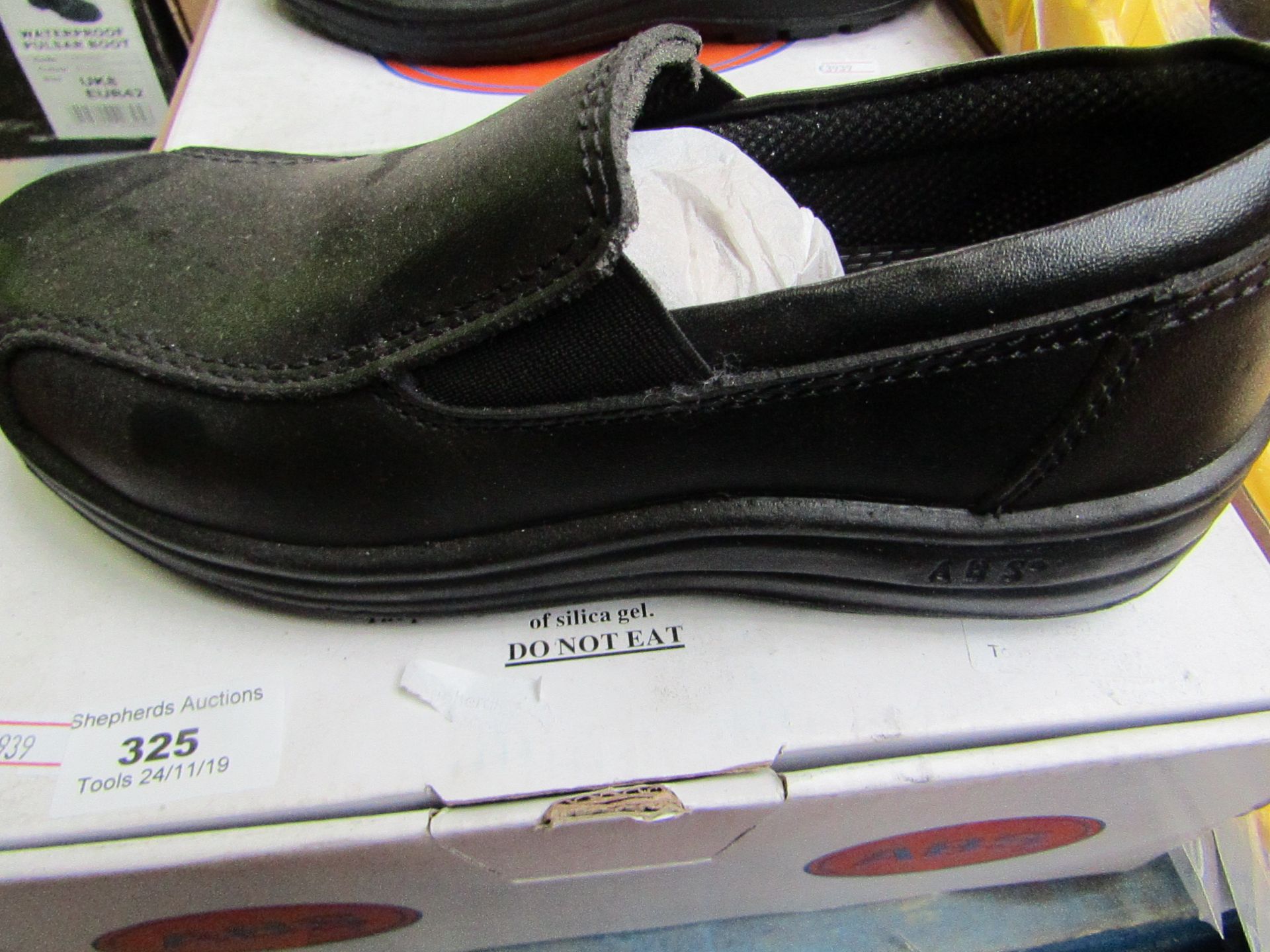 ABS Slip on steel toe cap safety shoes, new size 3