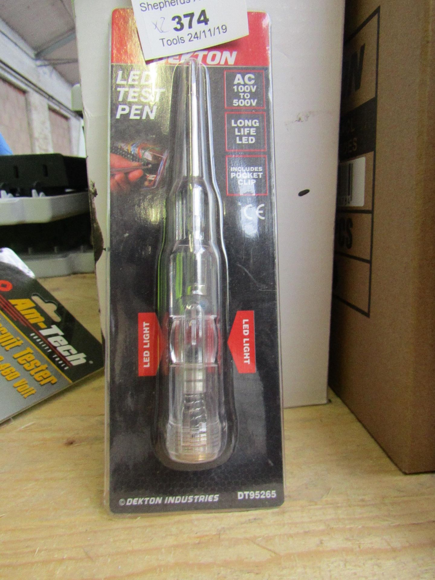 2x Dekton LED test pens, new