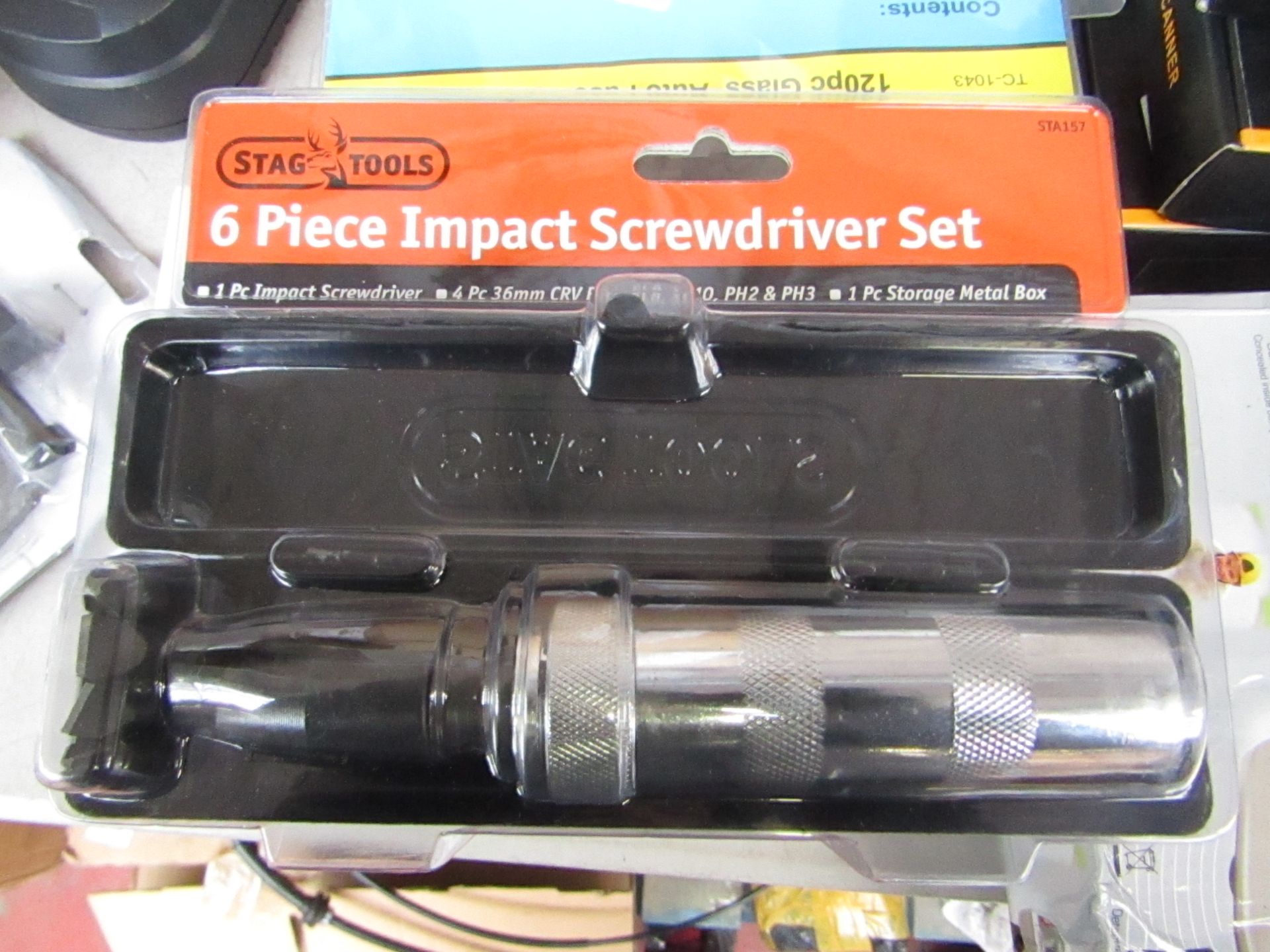 Stag Tools 6 piece Impact screwdriver, new and blister packed