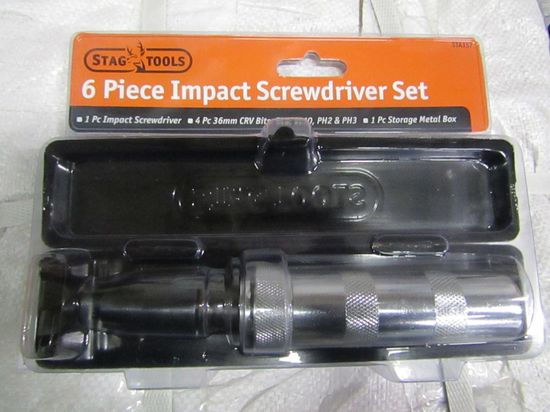 Stag Tools 6 piece Impact screwdriver, new and blister packed
