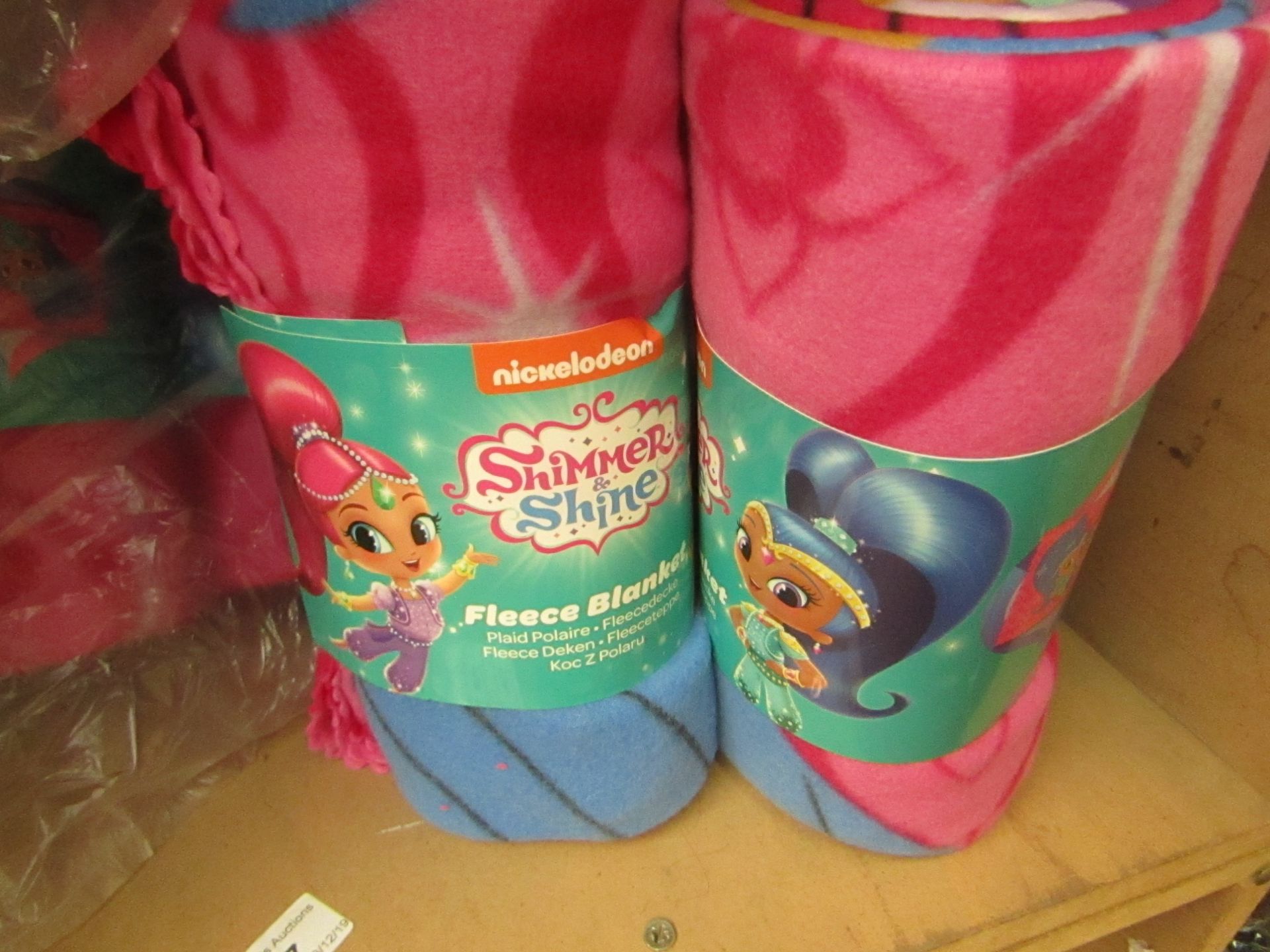 Nickelodeon Shimmer Shine Fleece Blanket. New with Tags. Ideal Stocking filler