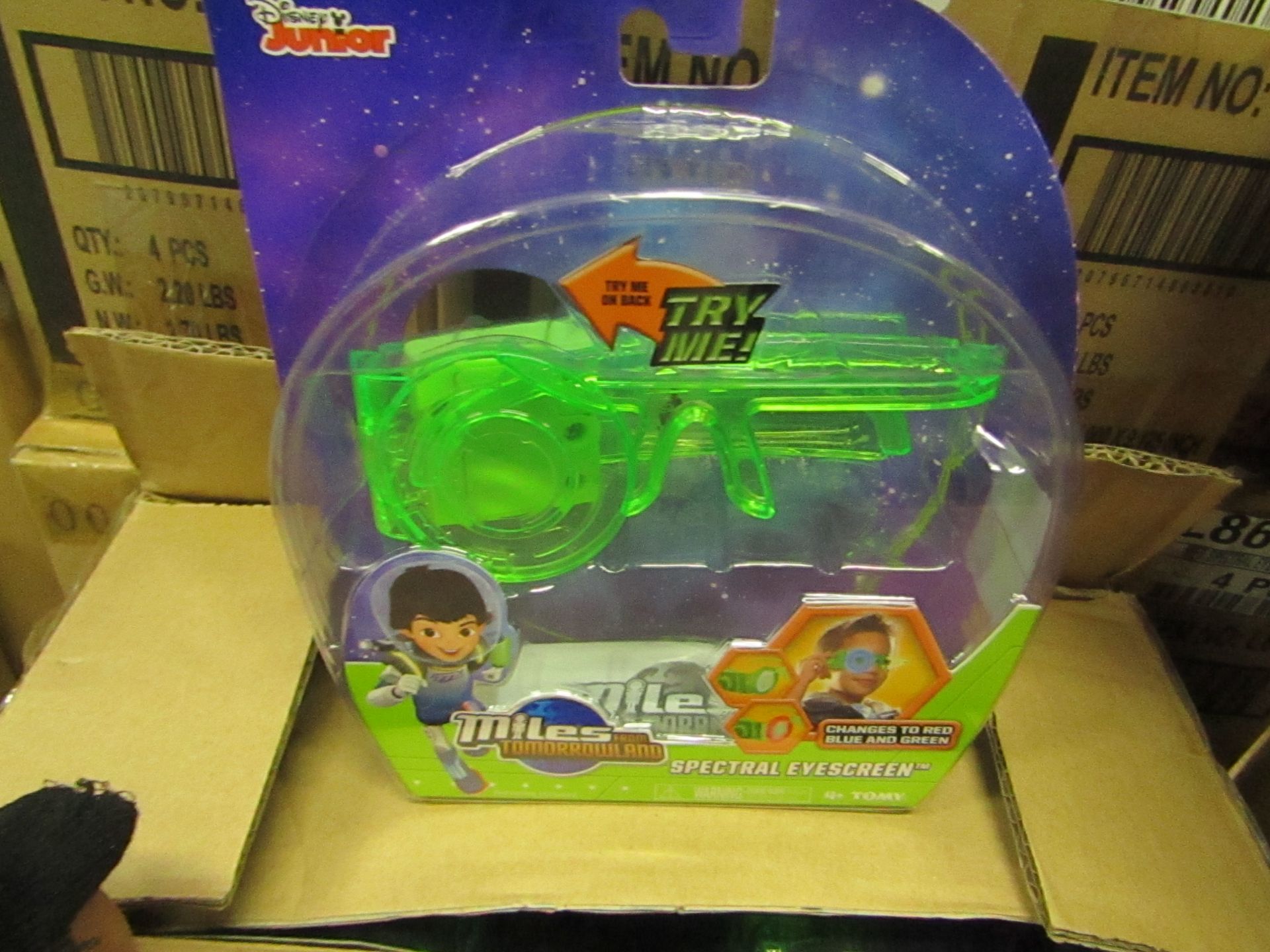 4 x Miles From Tomorrowland Spectral Eyescreen goggle. New & packaged