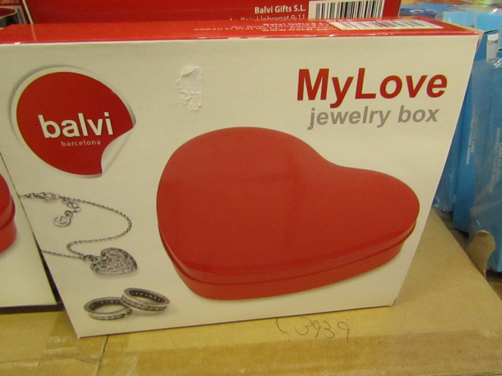 5 x Red 'Love'Jewelry Boxes. New & Boxed.Ideal stocking fillers