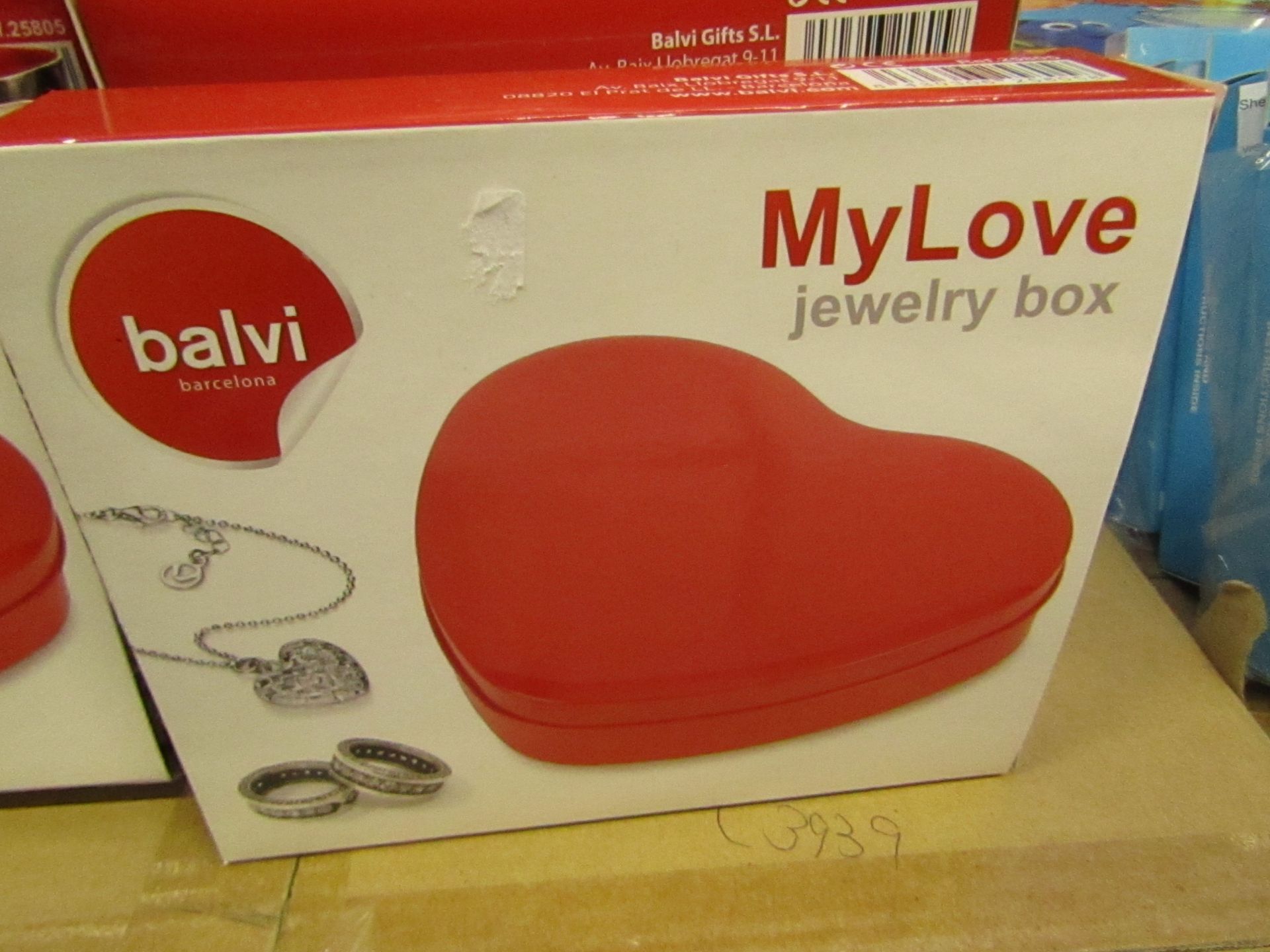 5 x Red 'Love'Jewelry Boxes. New & Boxed.Ideal stocking fillers