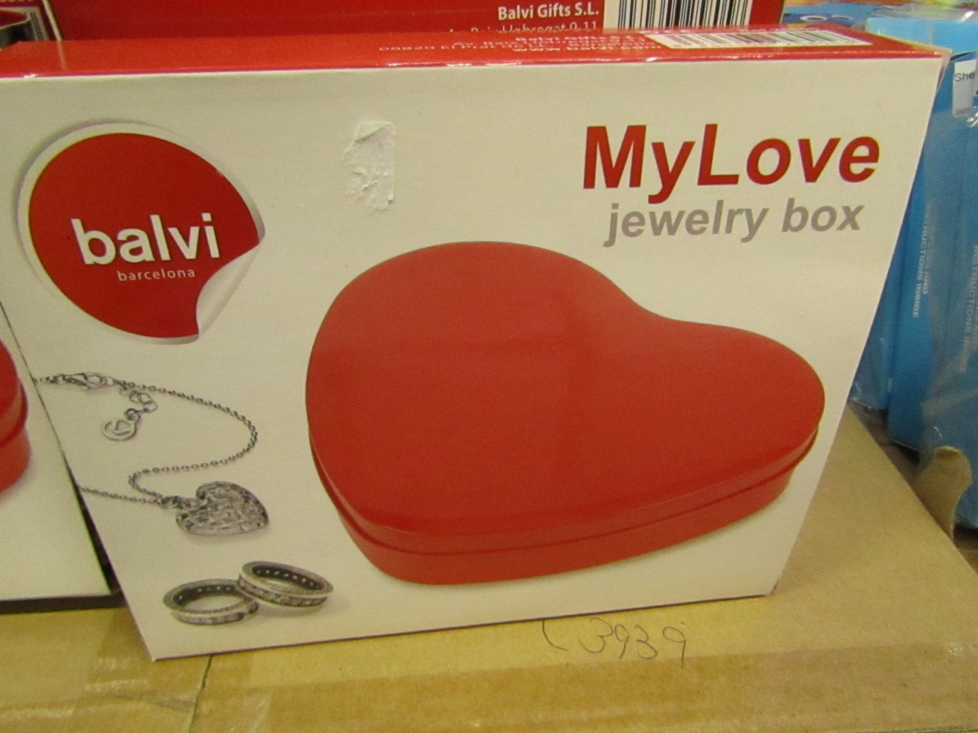 5 x Red 'Love'Jewelry Boxes. New & Boxed.Ideal stocking fillers