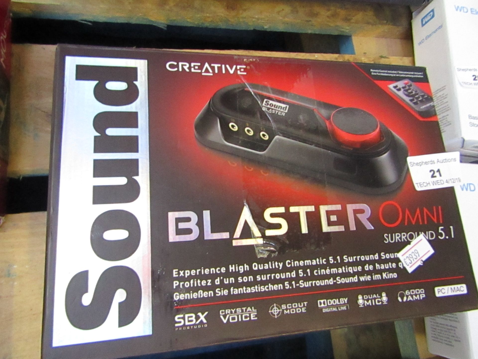 Creative Sound Blaster Omni surround 5.1 boxed and unchecked, RRP £54