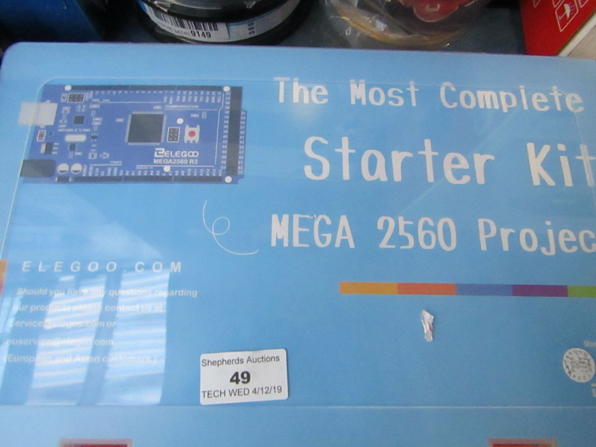 Elegoo Mega 2560 project starter kit, unchecked in carry case, RRP £80