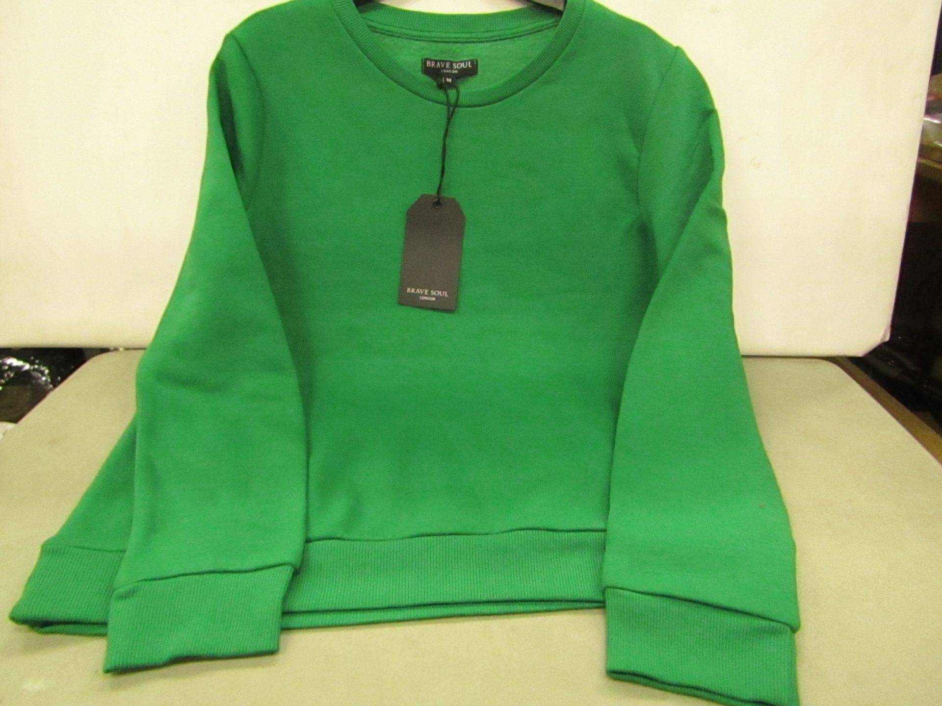 Ladies Brave Soul Golf Green Sweat Jumper size 14 new with tag