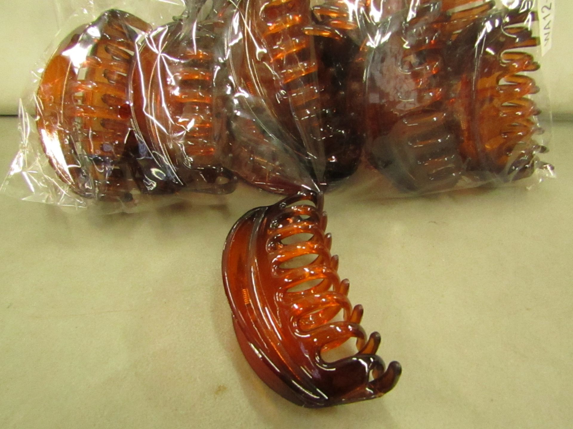 12 x Tortoise Shell X-Large Hair Claws  RRP £2.50 each @ Claire's Accessories new & packaged