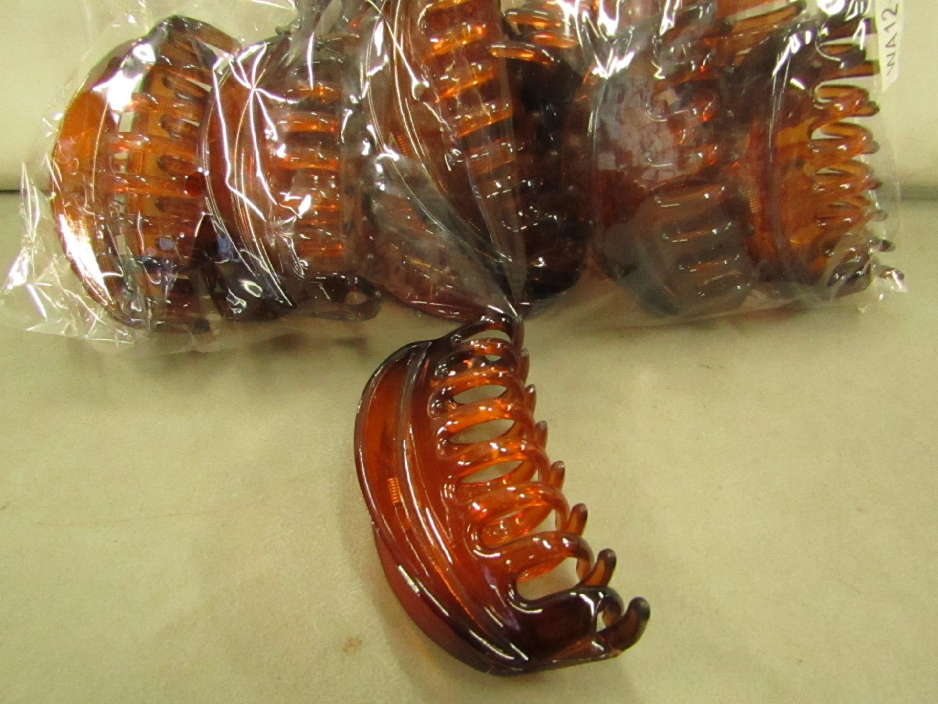 12 x Tortoise Shell X-Large Hair Claws  RRP £2.50 each @ Claire's Accessories new & packaged