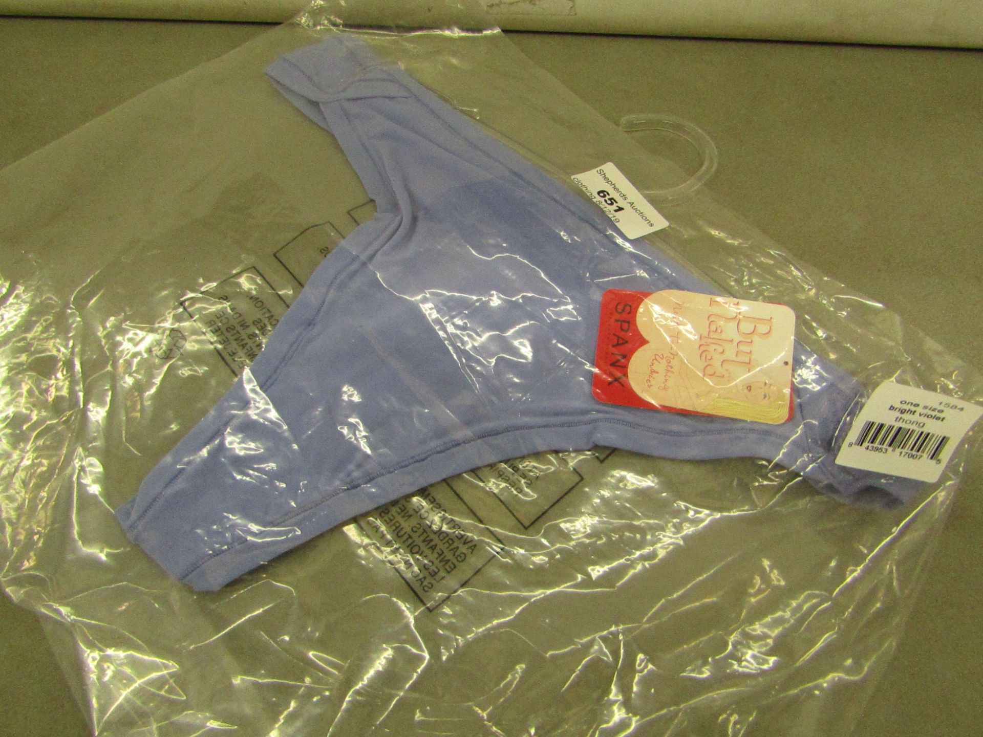 Spanx But Naked Thong Bright Voilet  one size RRP £19.99 on ebay new with tag & packaged