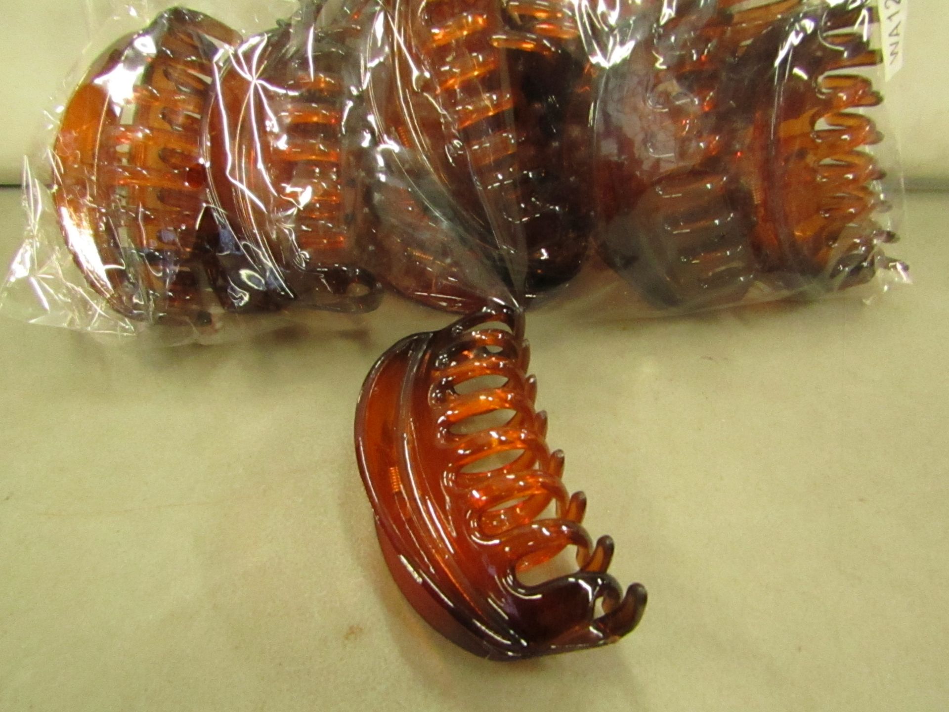 12 x Tortoise Shell X-Large Hair Claws  RRP £2.50 each @ Claire's Accessories new & packaged