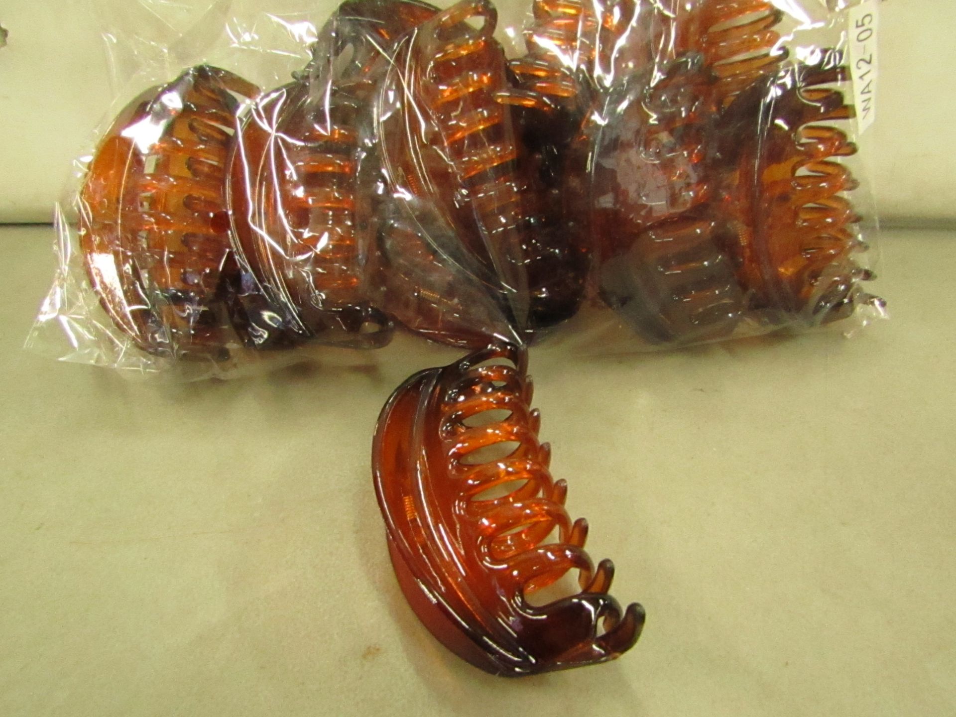 12 x Tortoise Shell X-Large Hair Claws  RRP £2.50 each @ Claire's Accessories new & packaged