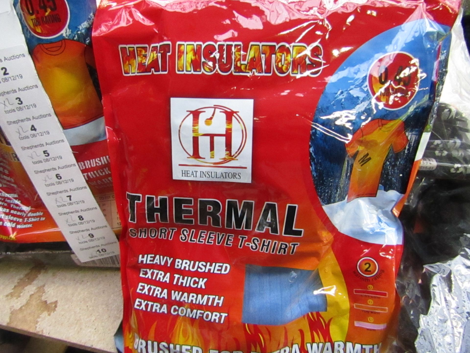 2x Heat Insulators thermal T-Shirts, 0.45 Tog rating, new in packaging, Size medium