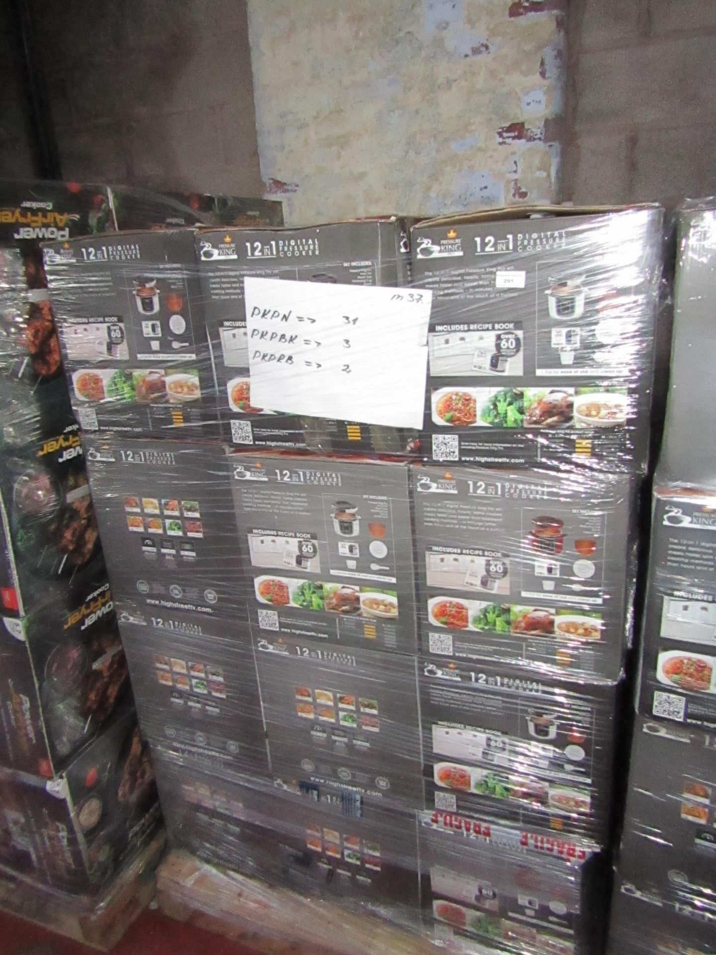 Pallet of 36x Pressure King Pro 12 in 1 5ltr digital pressure cookers, boxed and unchecked | SKU