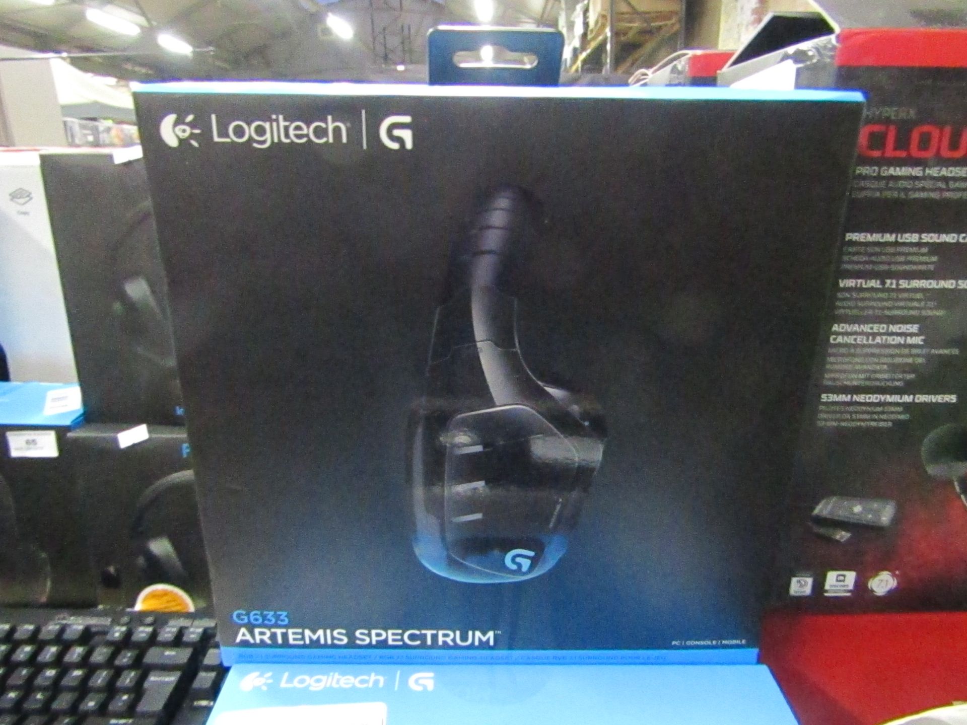 Logitech G633 Artemis Spectrum headphones, untested and boxed.
