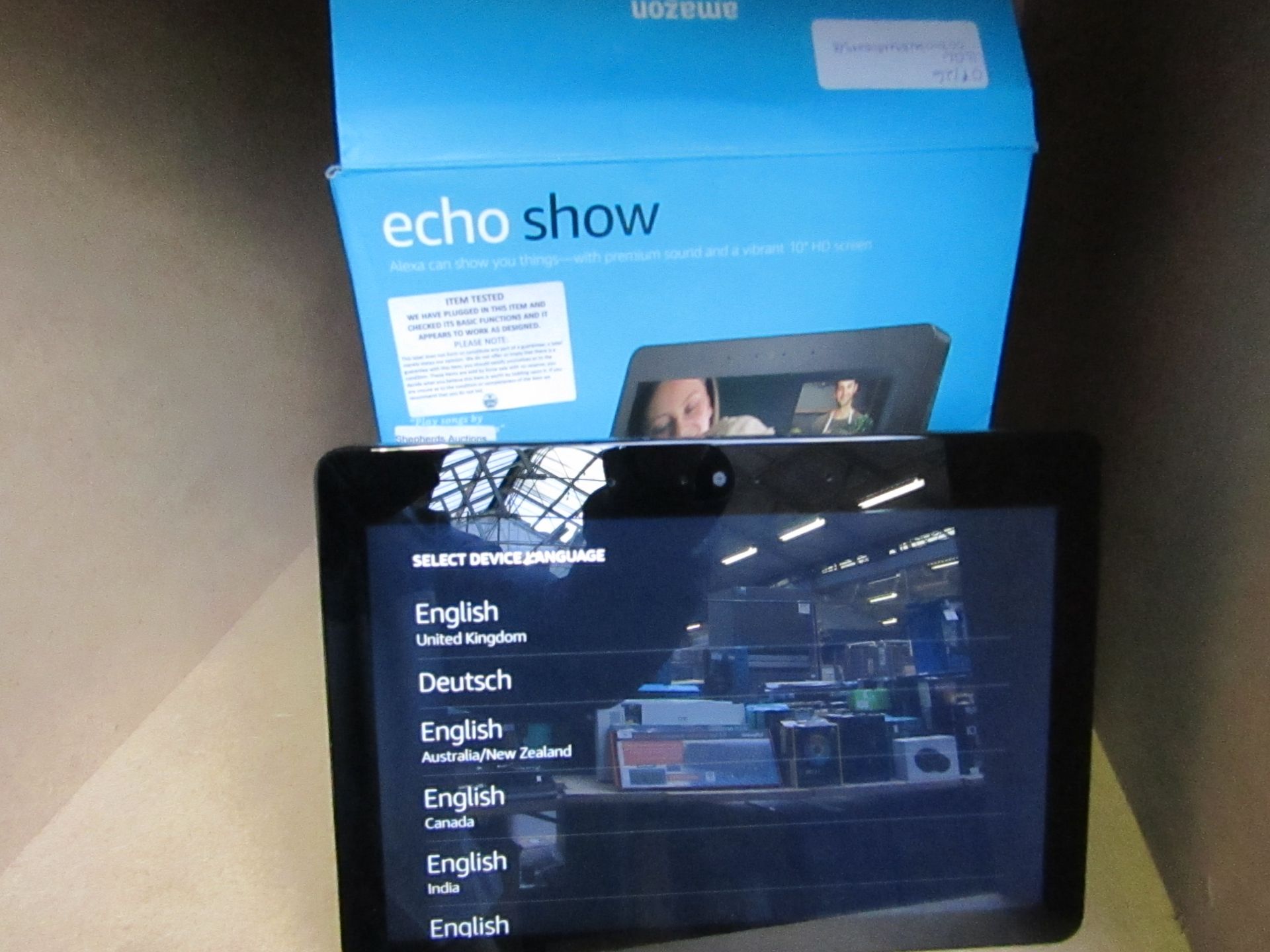 Amazon Echo Show 2nd Generation, tested working and boxed. RRP £219.99